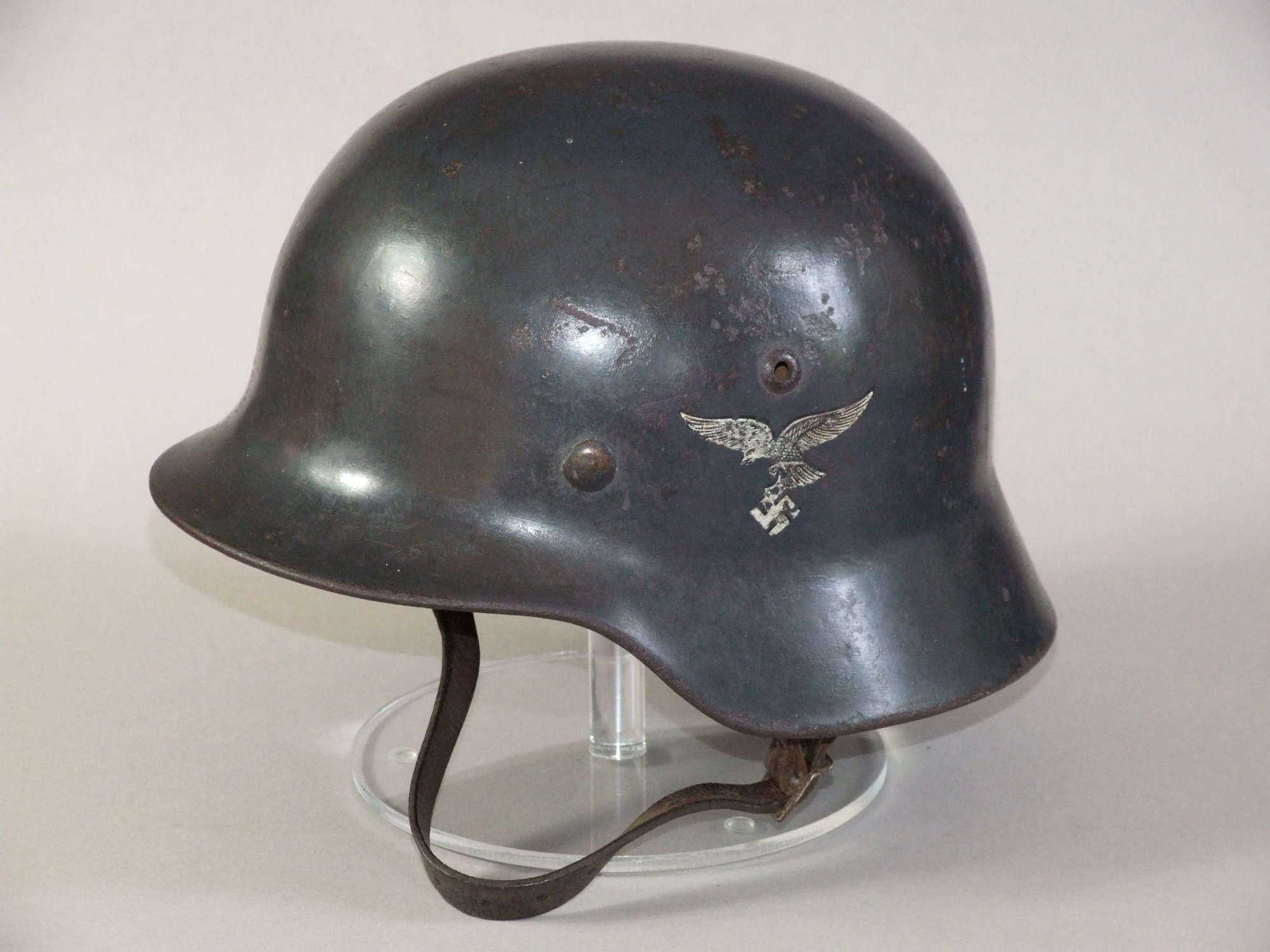 Early Luftwaffe M35 Helmet with First Pattern Eagle