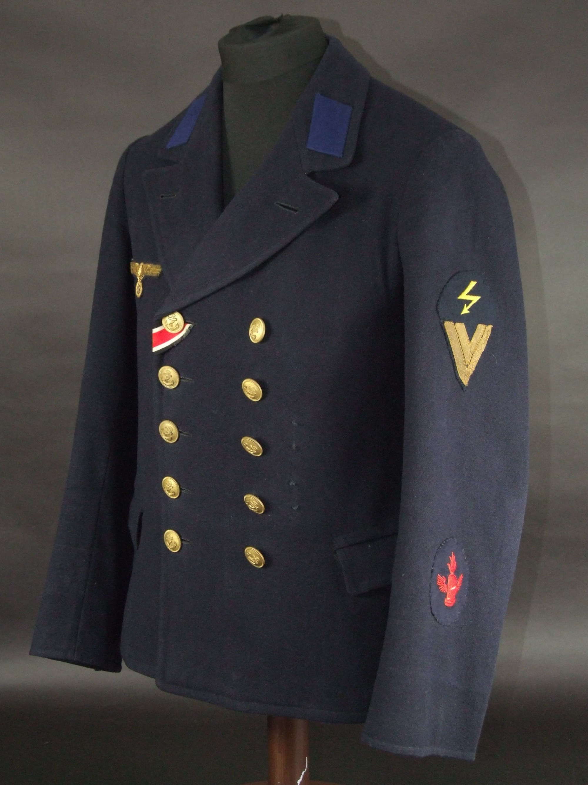 Kriegsmarine Junior NCO's Collani or Pea jacket