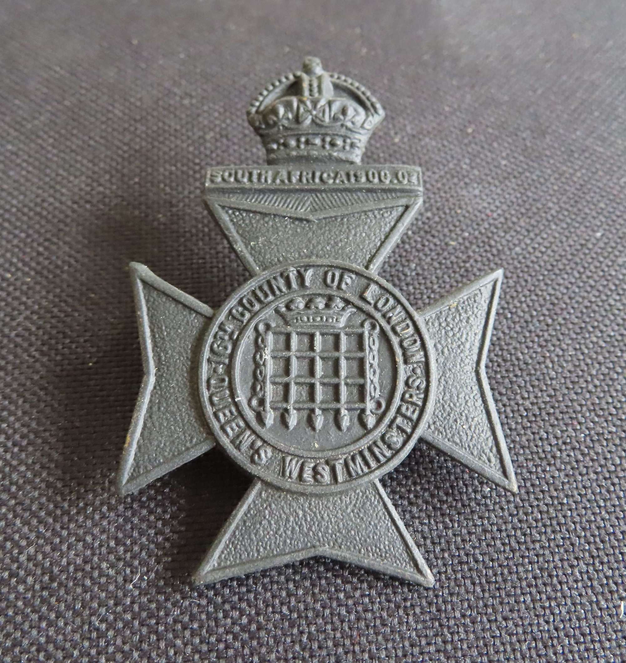 Queen's Westminster Rifles Cap Badge