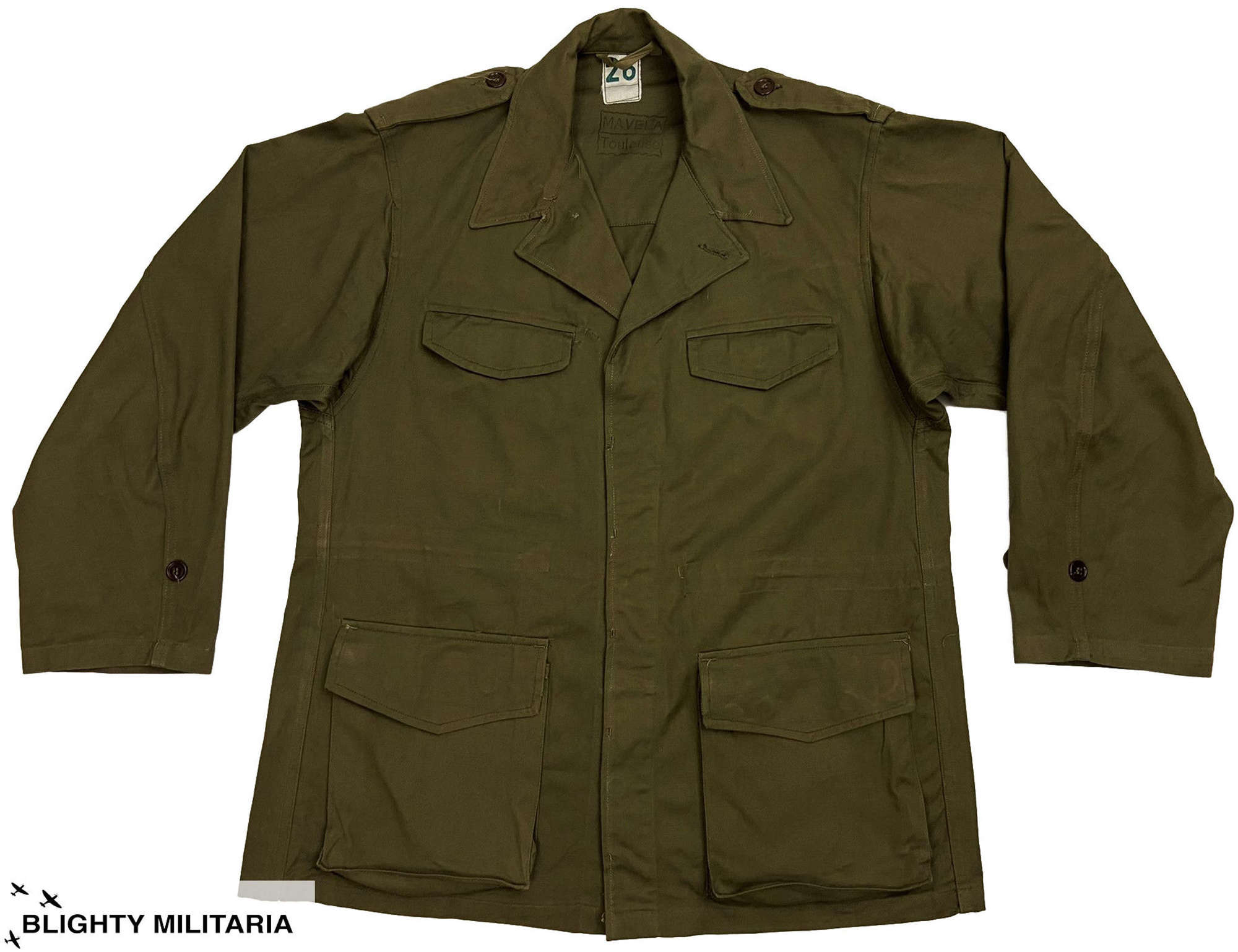 Original 1955 Dated French Army M47 Combat Jacket