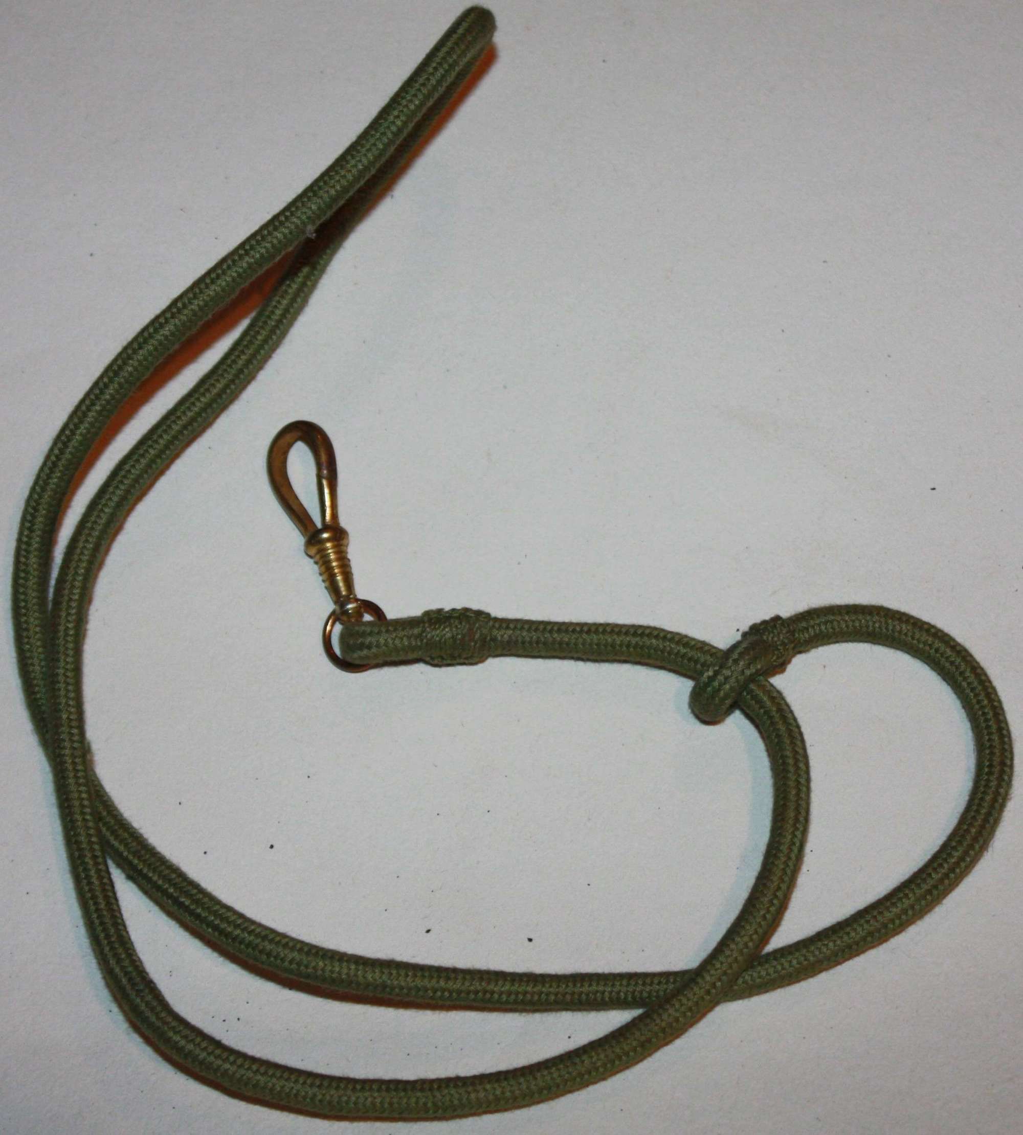 A good WWII officers whistle lanyard