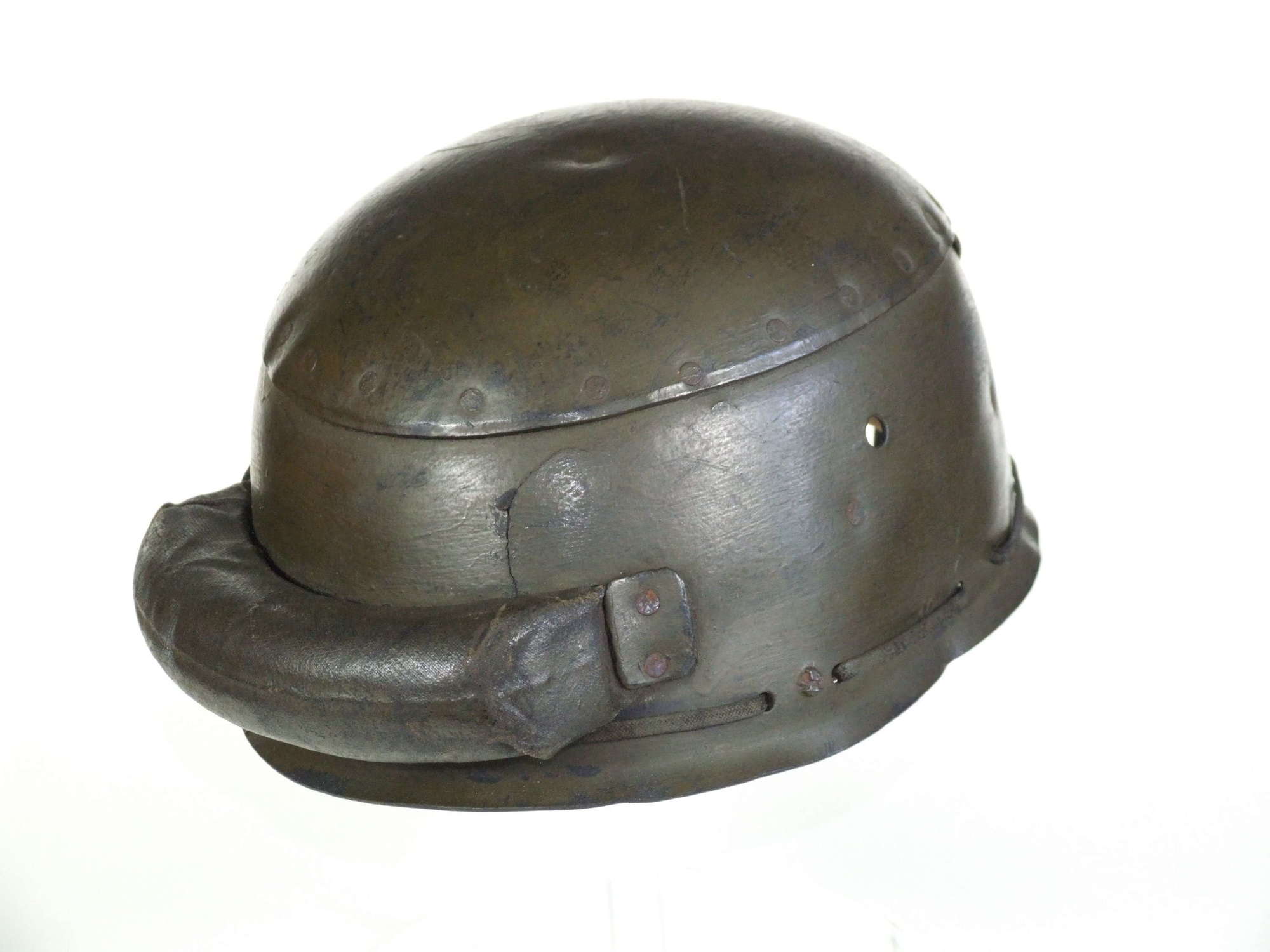Early British Tank Crew Helmet. 1941 Dated