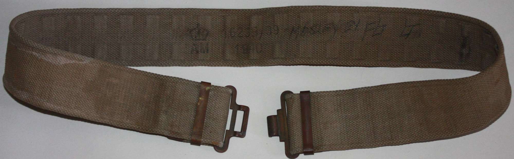 A good used and named RAF walking out / aircrew  belt