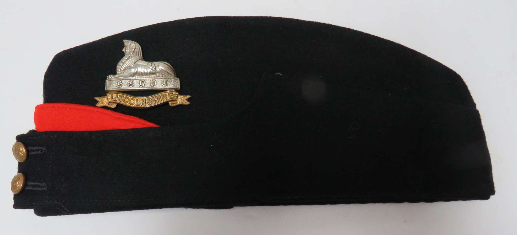 WW2 Lincolnshire Coloured Field Service Cap