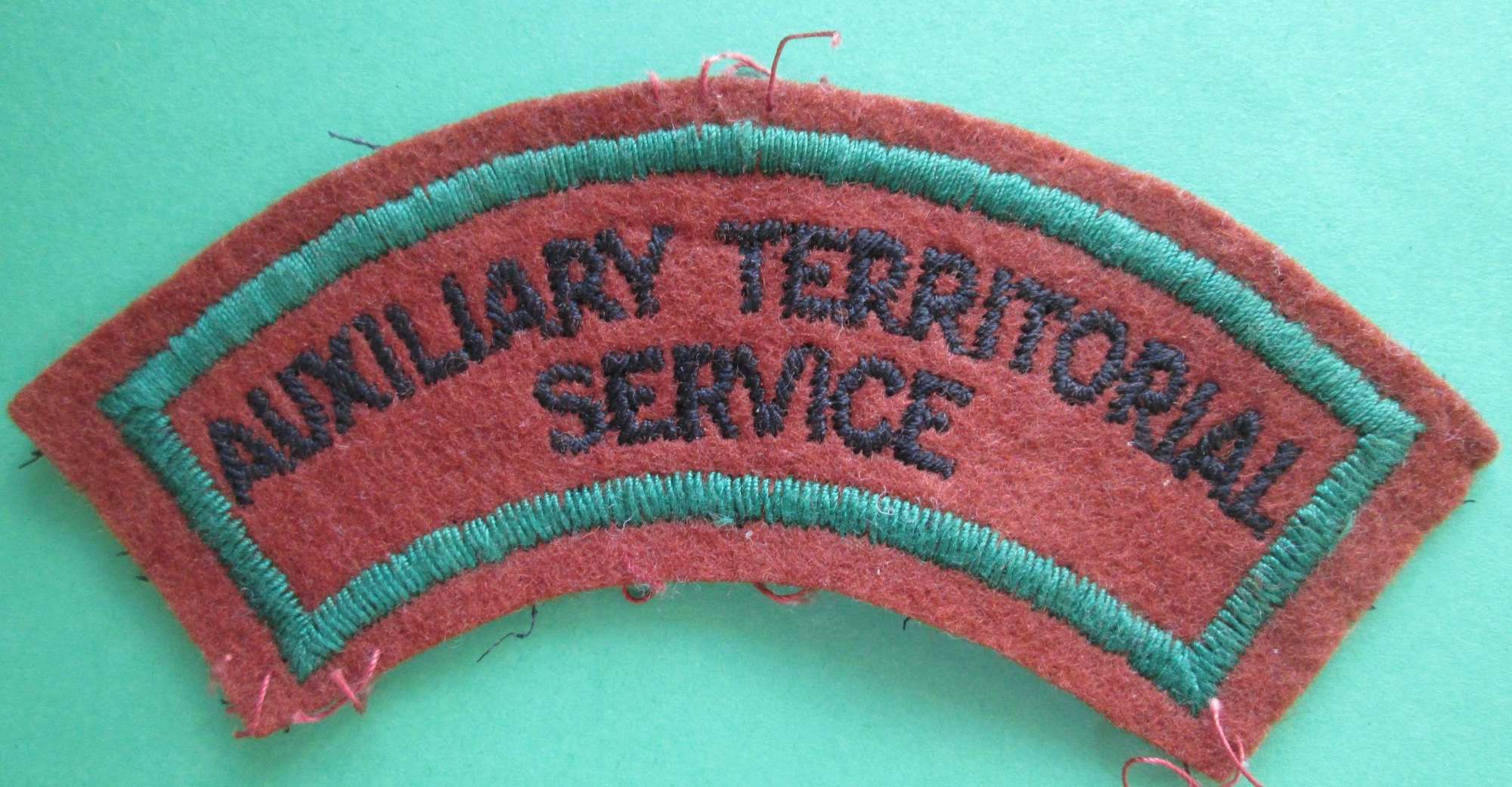 AUXILIARY TERRITORIAL SERVICE SHOULDER TITLE