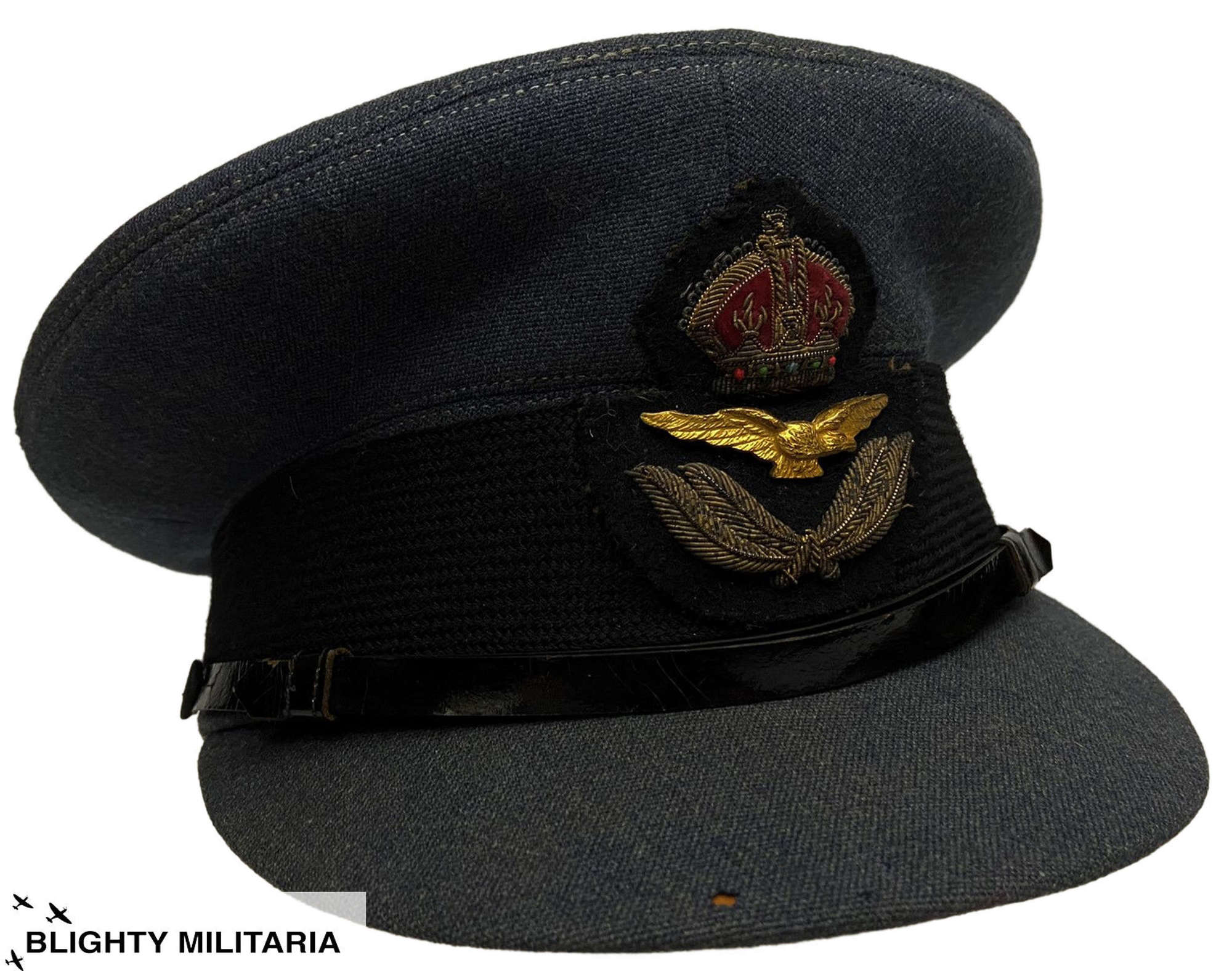 Original RAF Officers Peaked Cap by 'Burberry'