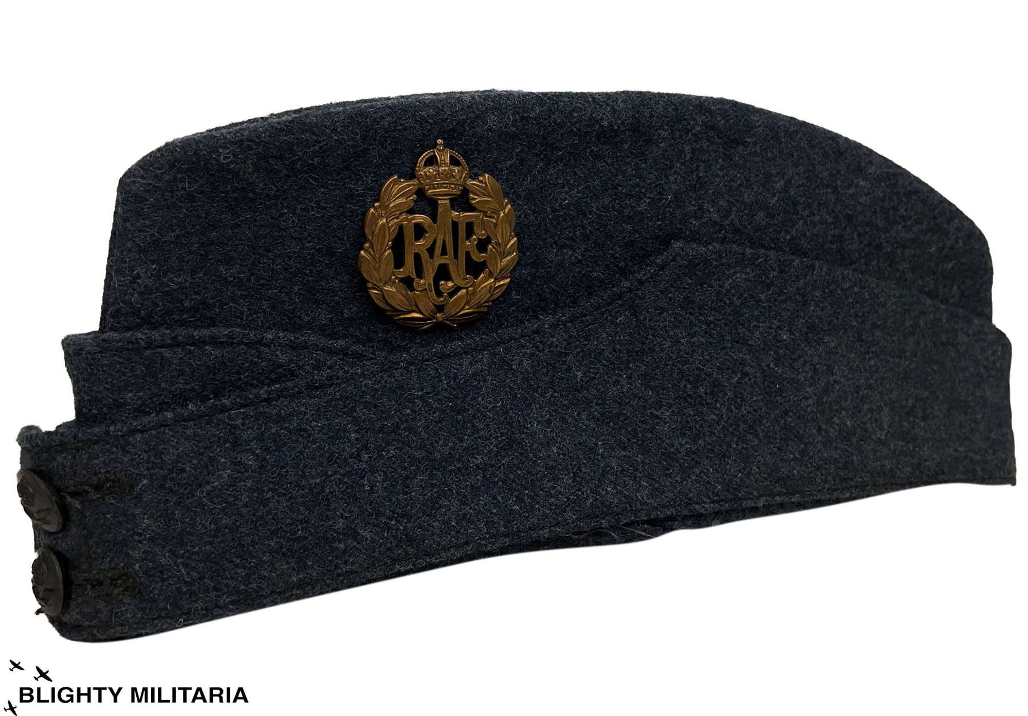 Original 1945 Dated RAF Ordinary Airman's Field Service Cap Size 6 3/8