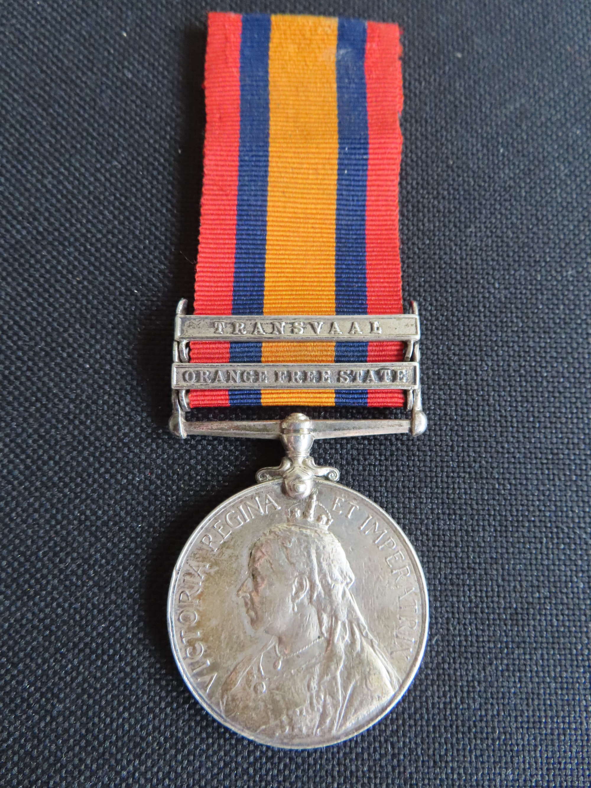 QSA 2 Clasp Medal awarded to 3388 Pte T Walker Loyal North Lancs