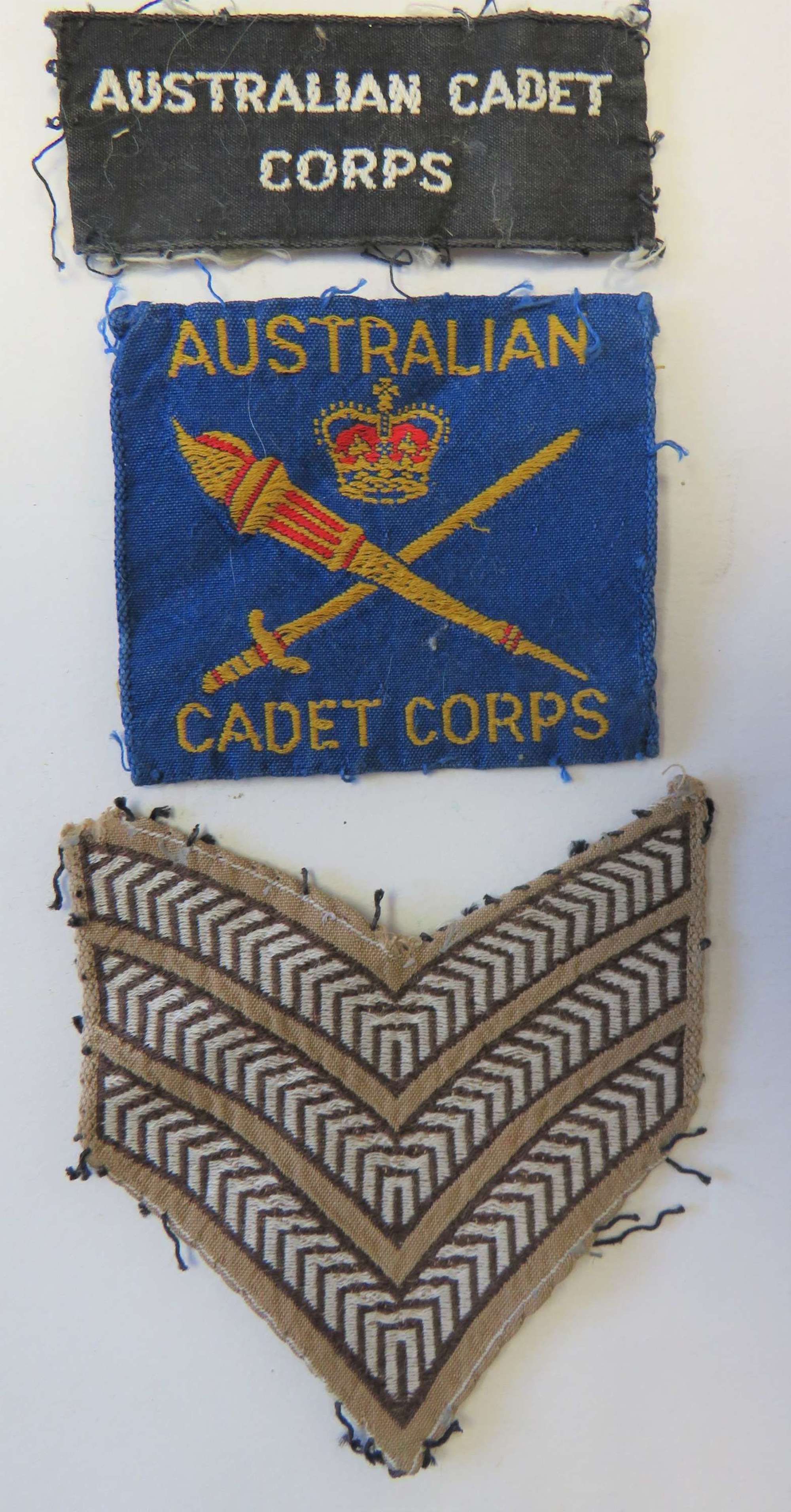 Post War Australian Cadet Corps Badge Set