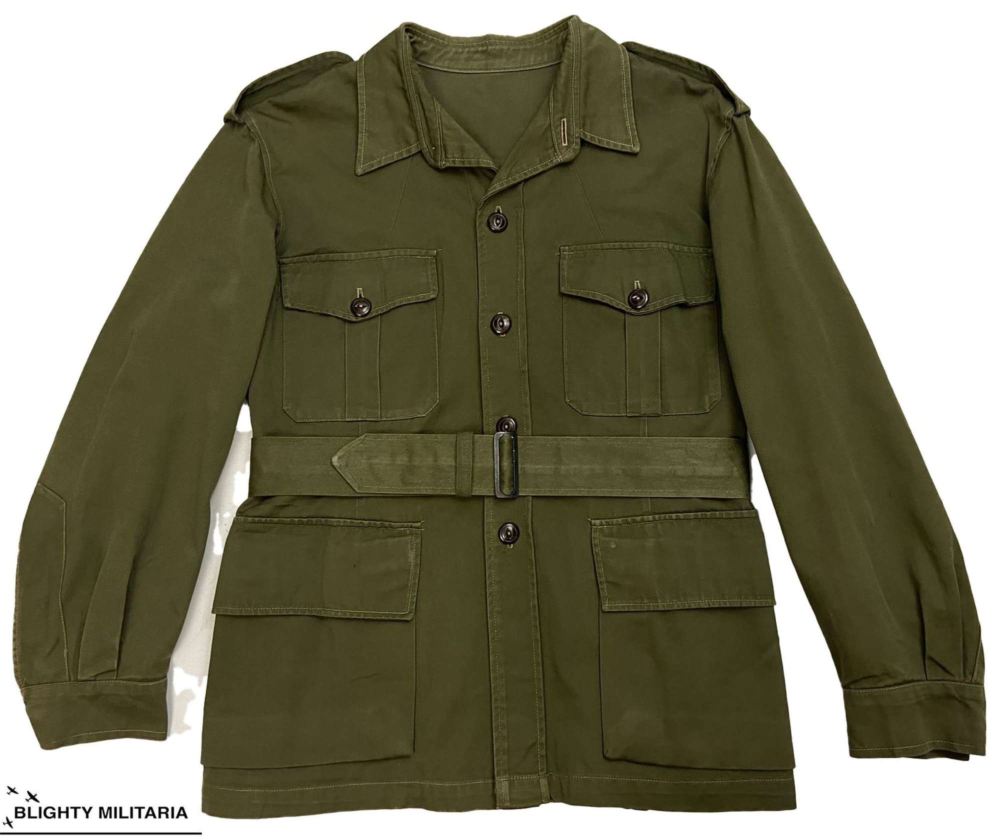Original 1950s Canadian Army Green Bush Jacket