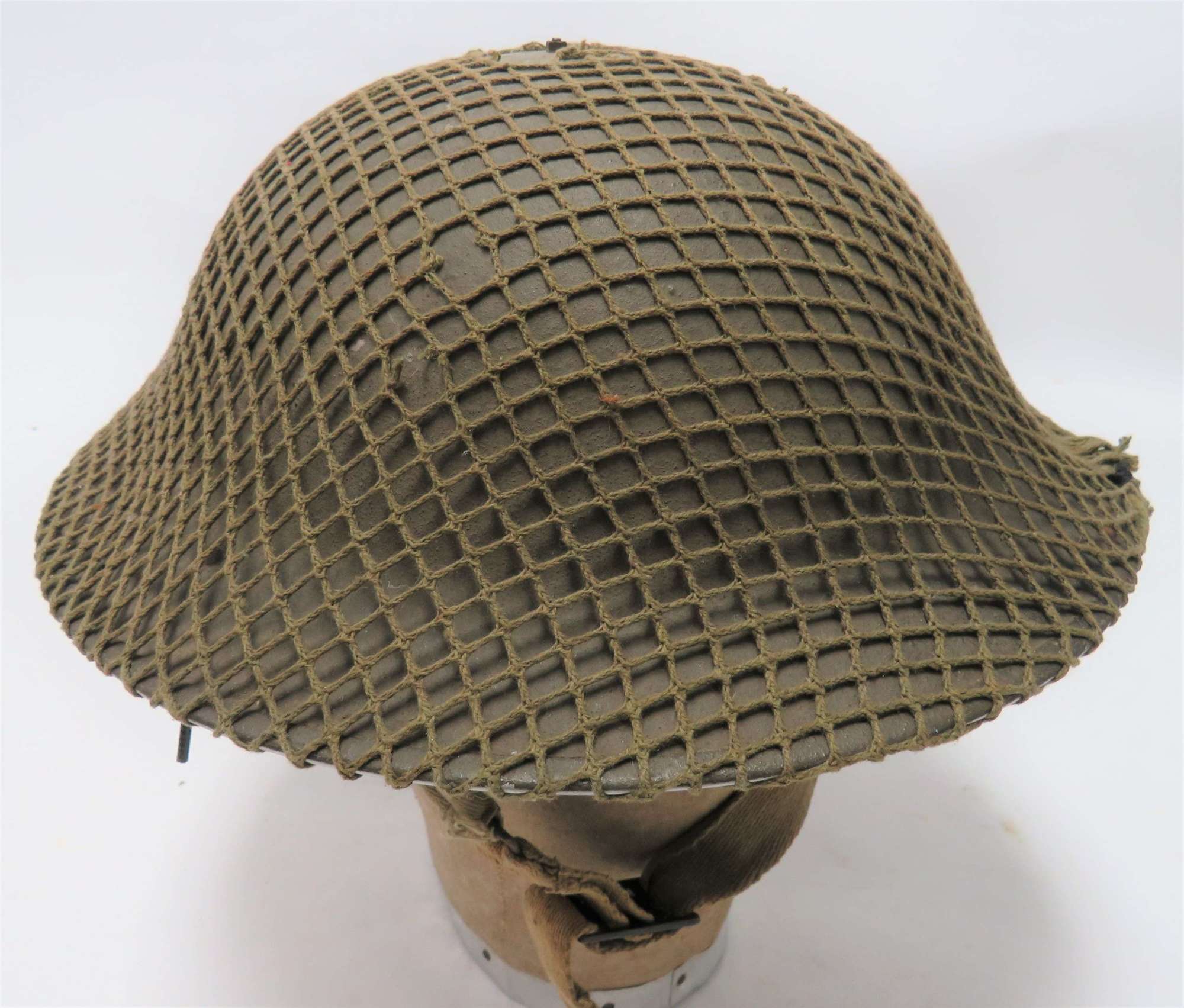 Early War Home Guard Steel Helmet with cammo cover