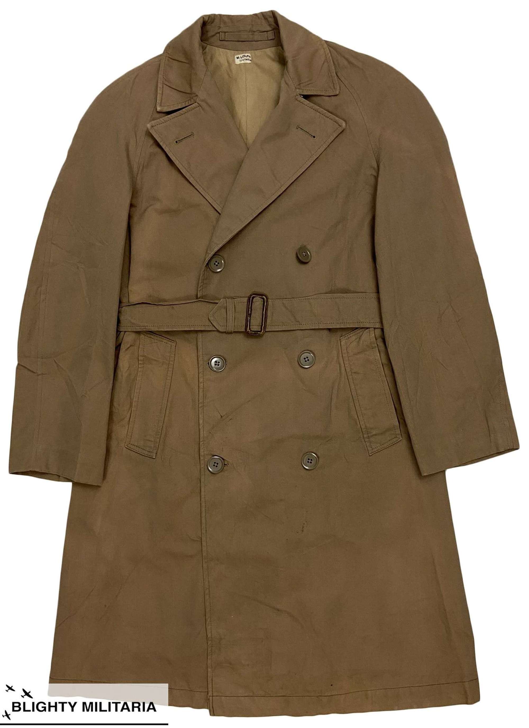 Original 1964 Dated Women's Military Raincoat - Size 1
