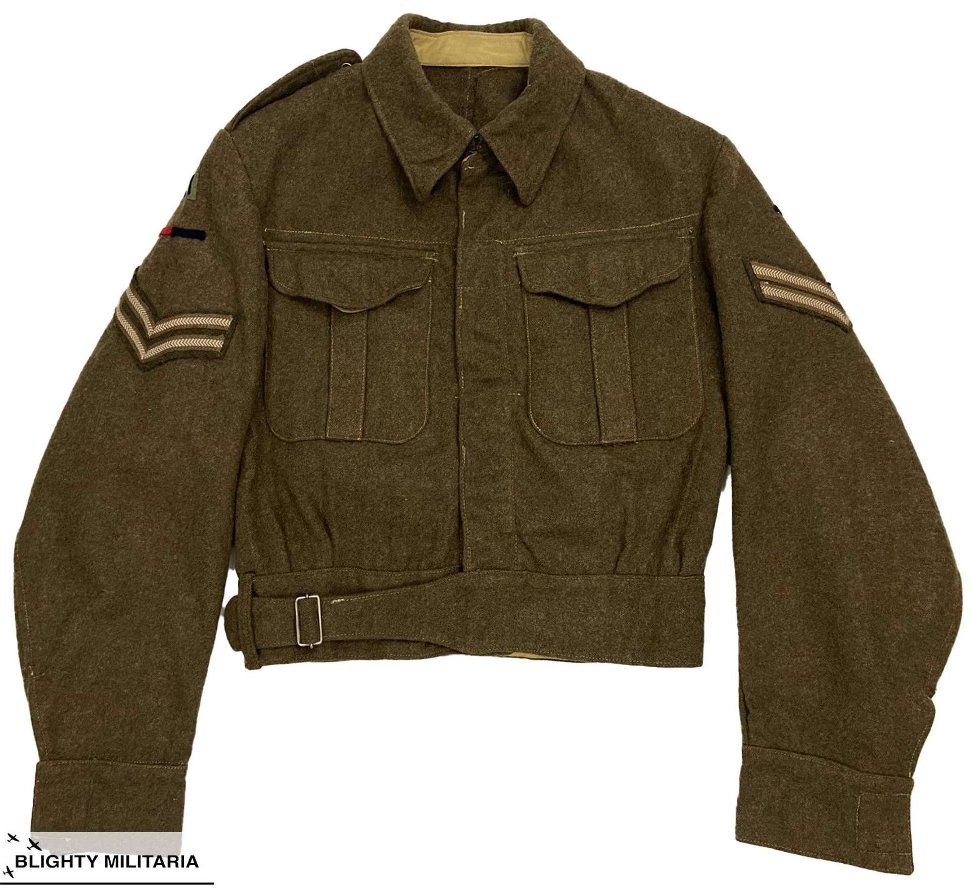 Original 1940 Dated 148th Independent Brigade Battledress Blouse
