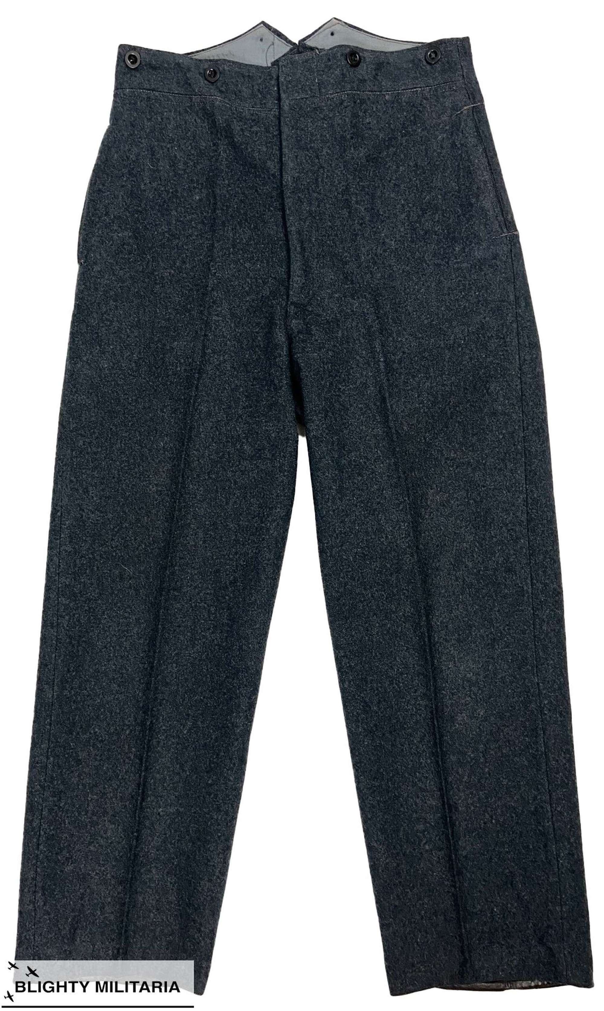 Original 1950 Dated RAF Ordinary Airman's Trousers - Size 17