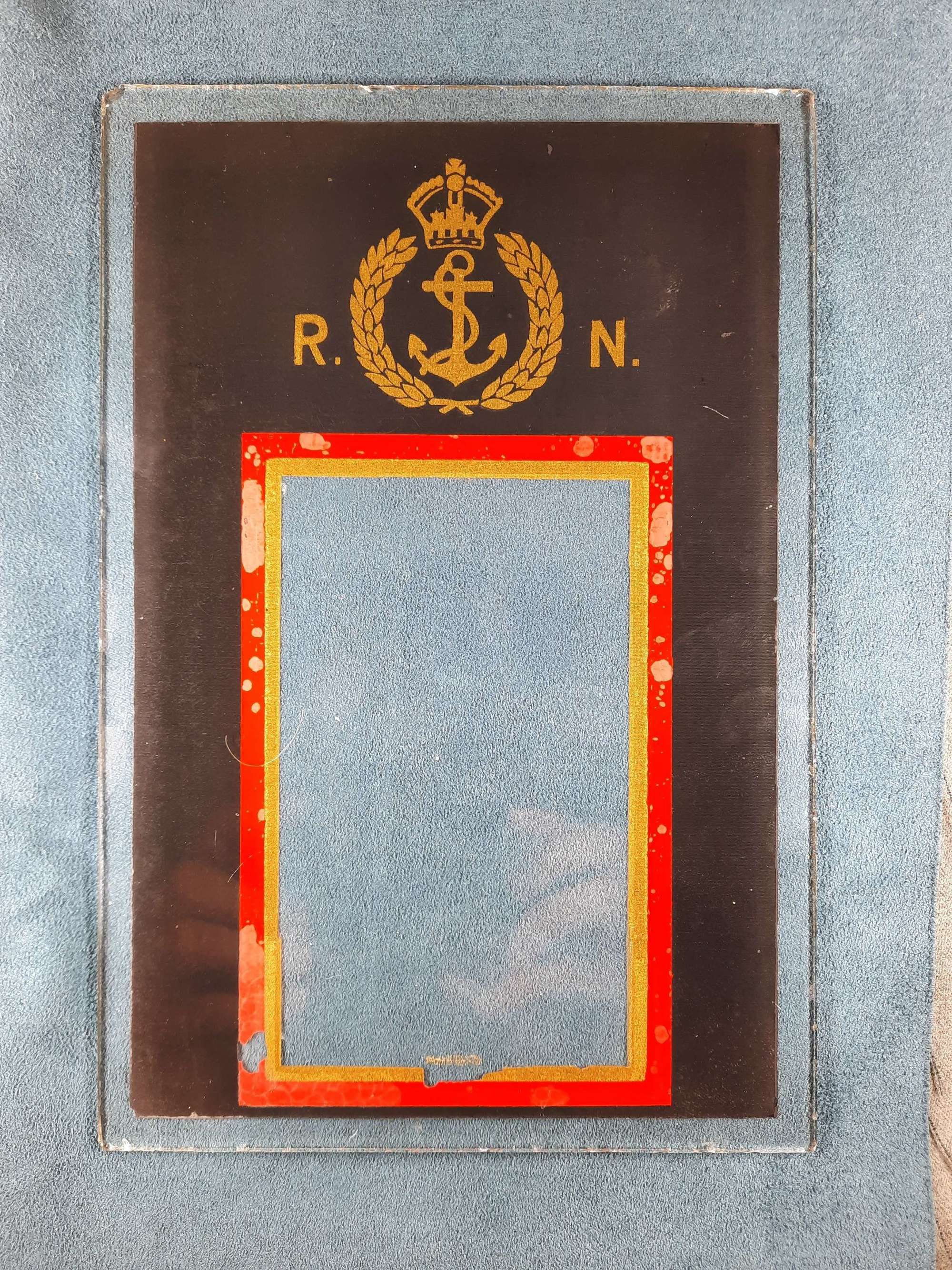 WW2 Royal Navy Picture Frame Glass Surround