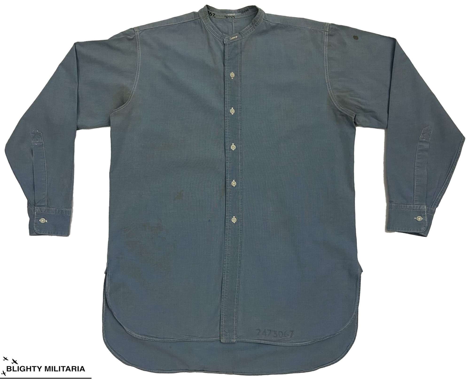Original RAF Ordinary Airman's Collarless Shirt