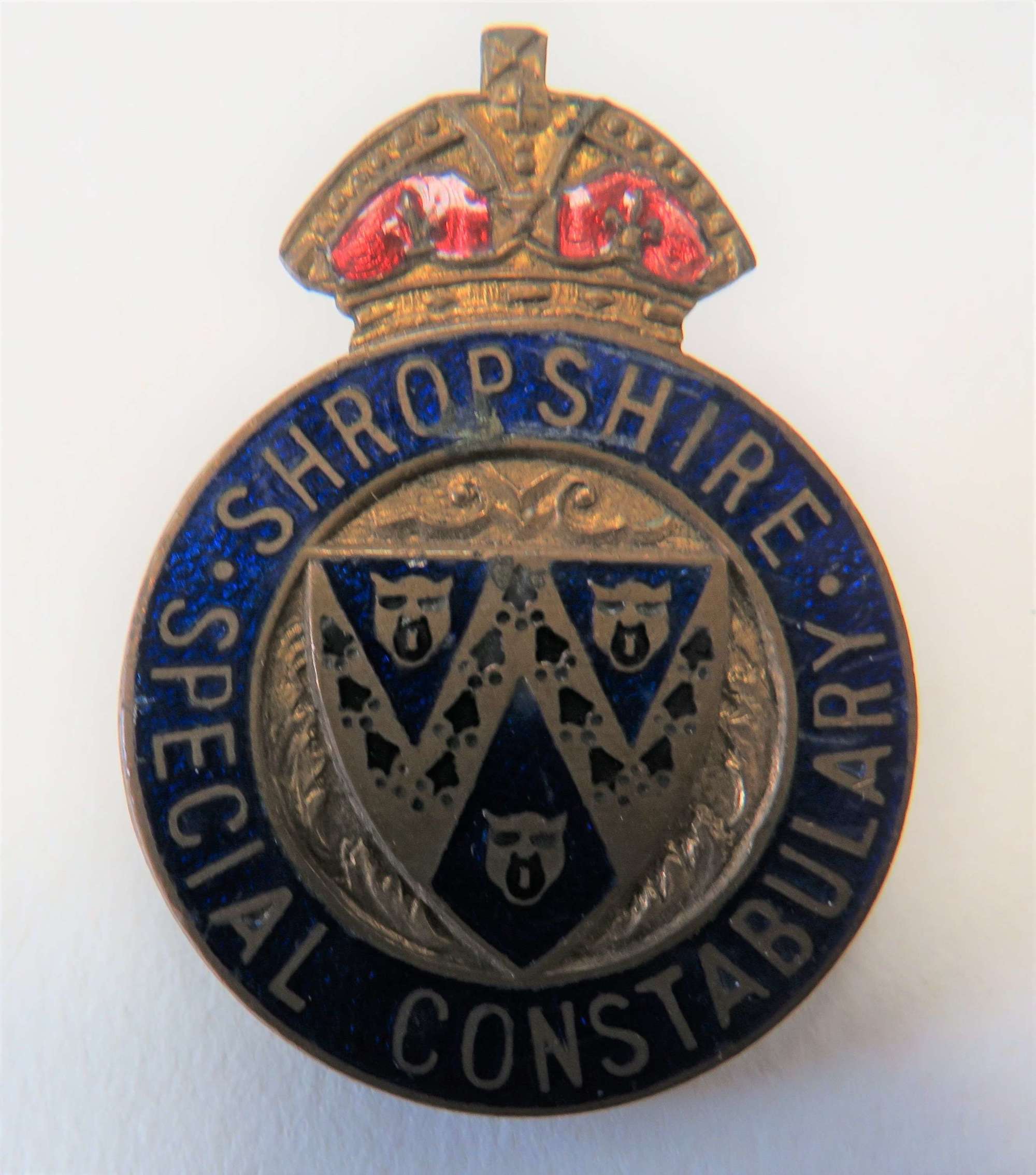 WW2 Shropshire Special Constabulary Lapel Badge