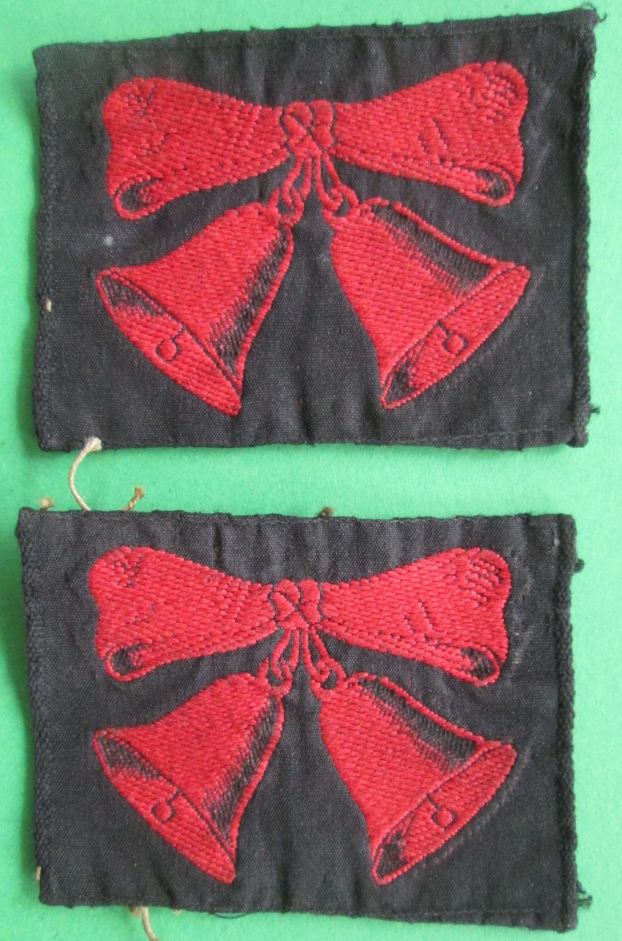 A PAIR OF 47TH (LONDON) DIVISION 2ND PATTERN FORMATION SIGNS