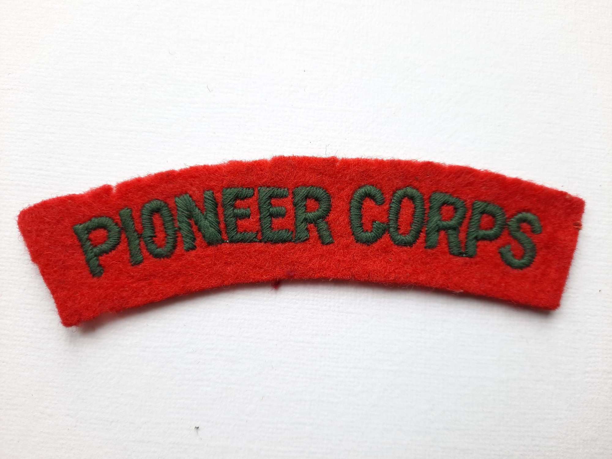 WW2 Pioneer Corps Shoulder Title