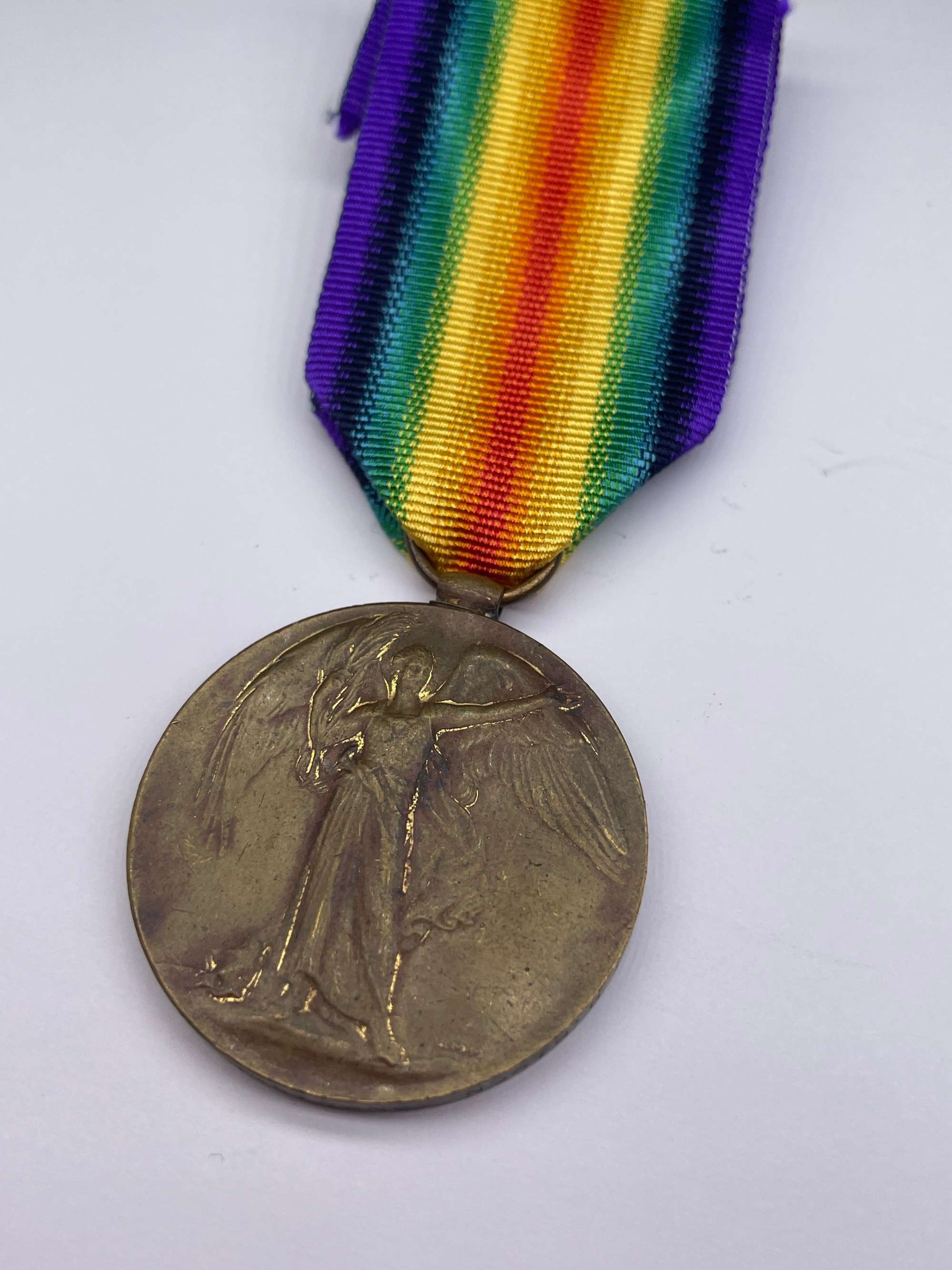 Original World War One Victory Medal, Pte Armstrong, Northumberland Fusiliers, Killed in A