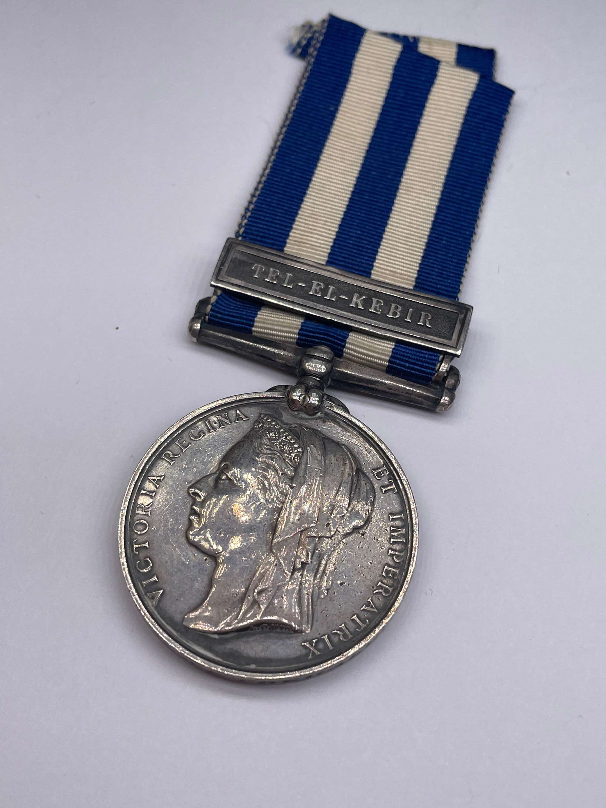 Original Egypt Medal, Tel-El-Kebir Clasp, Dvr Wetherall