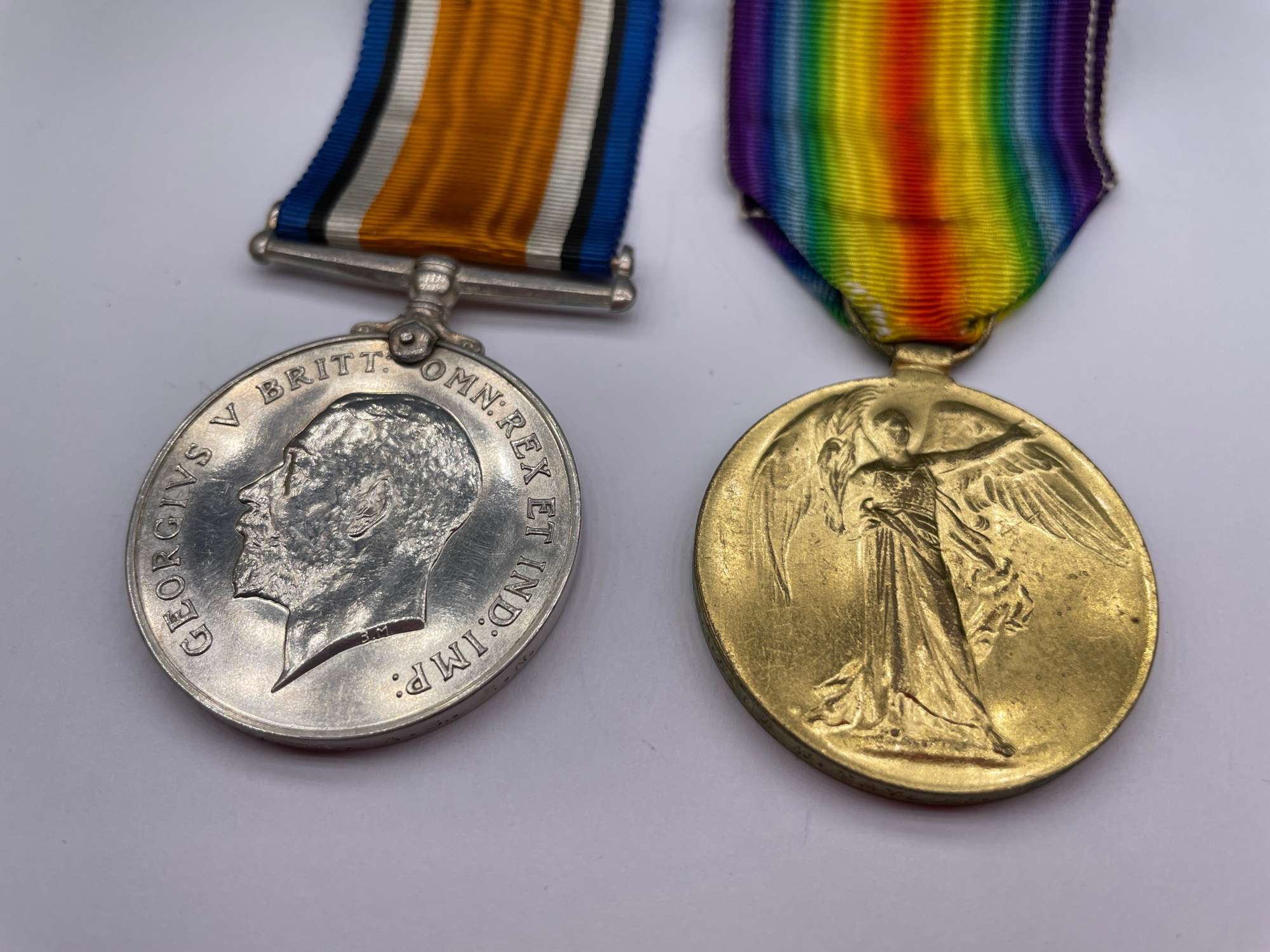 Original World War One Medal Pair, Taylor, Royal Navy