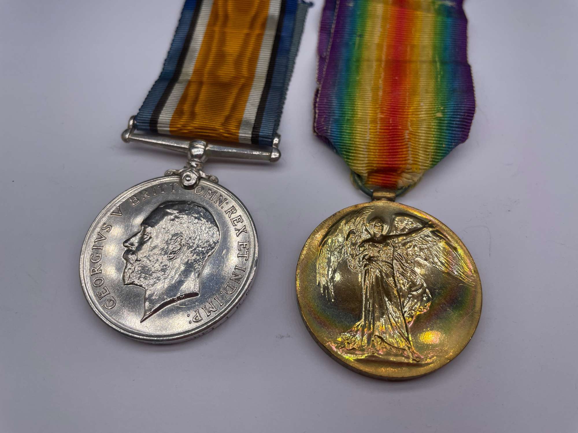 Original World War One Medal Pair, Shipwright Brock, Royal Navy