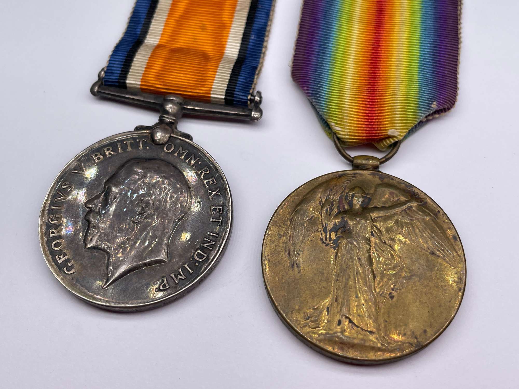 Original World War One Medal Pair, Pte Pickup, Lancashire Fusiliers/Herefordshire Regiment