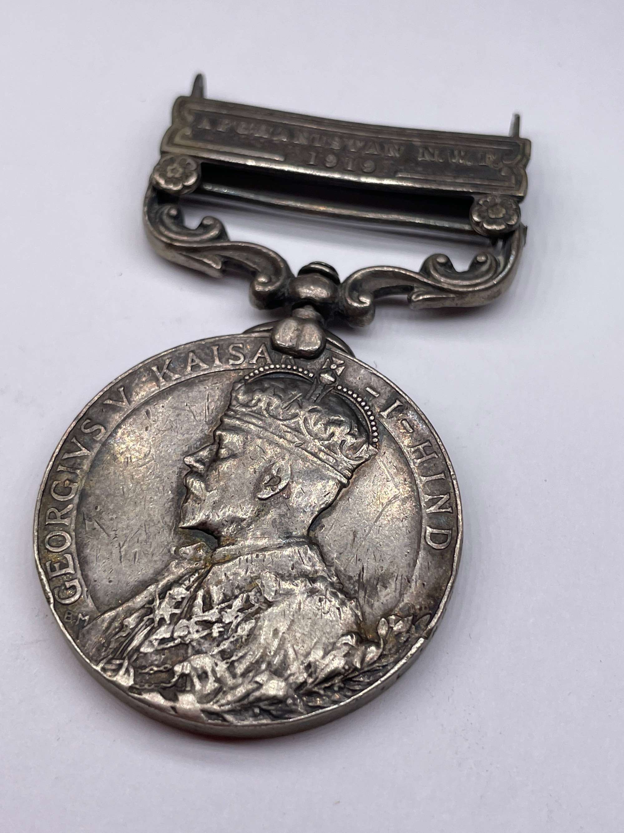 Original 1919 Pattern india General Service Medal, Erased, Liverpool Regiment