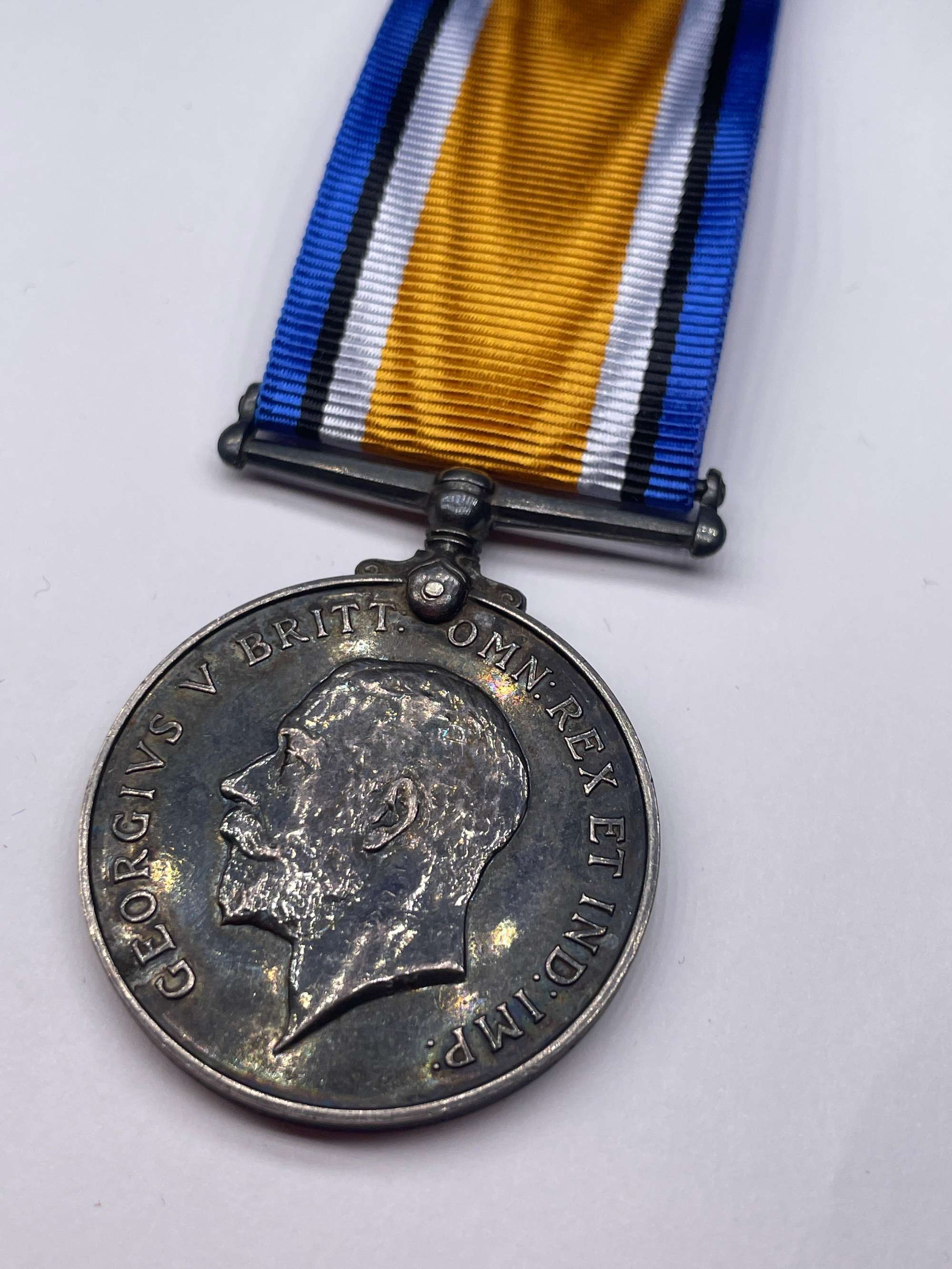 Original World War One British War Medal, Pte Aspinall, West Yorkshire Regiment