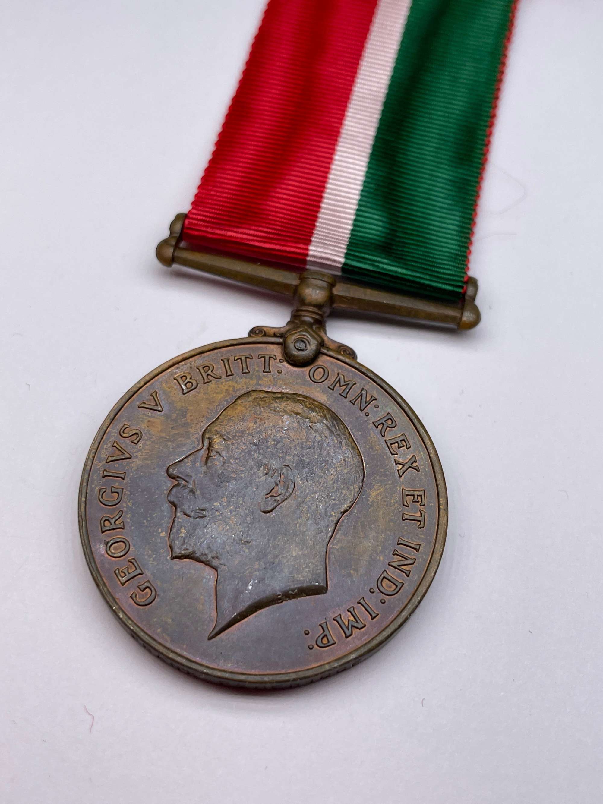 Original World War One Mercantile Marine Medal, Frank Etheridge