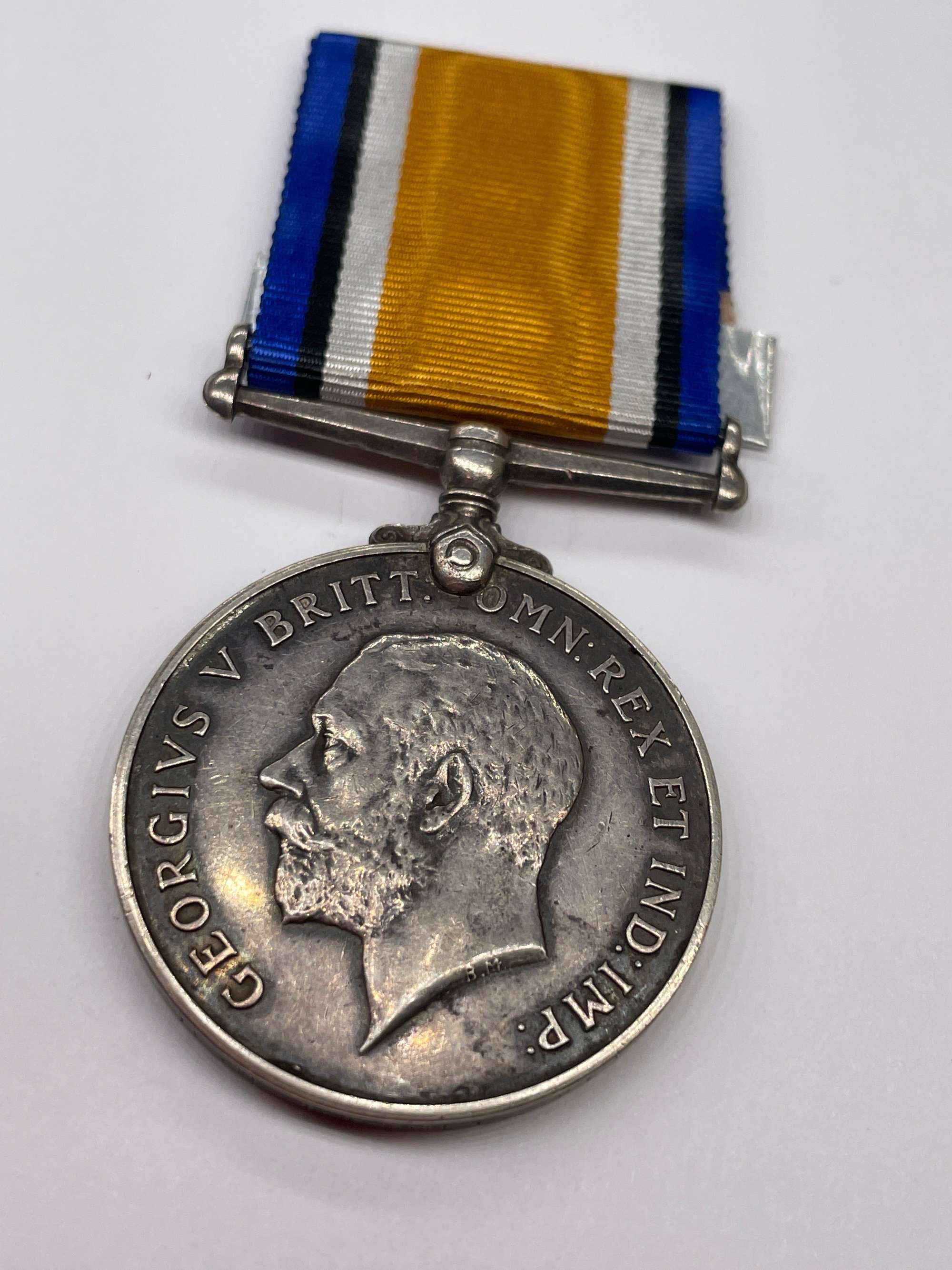 Original World War One British War Medal, Pte Edney, Middlesex Regiment