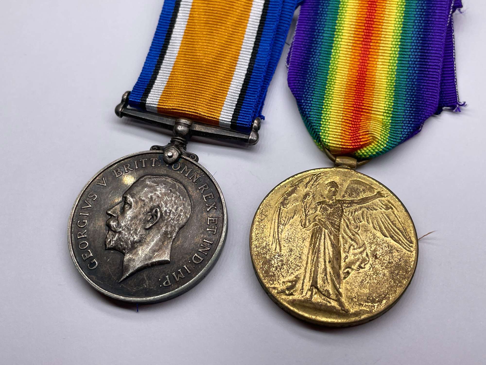 Original World War One Medal Pair, Pte. Scott, Coldstream Guards