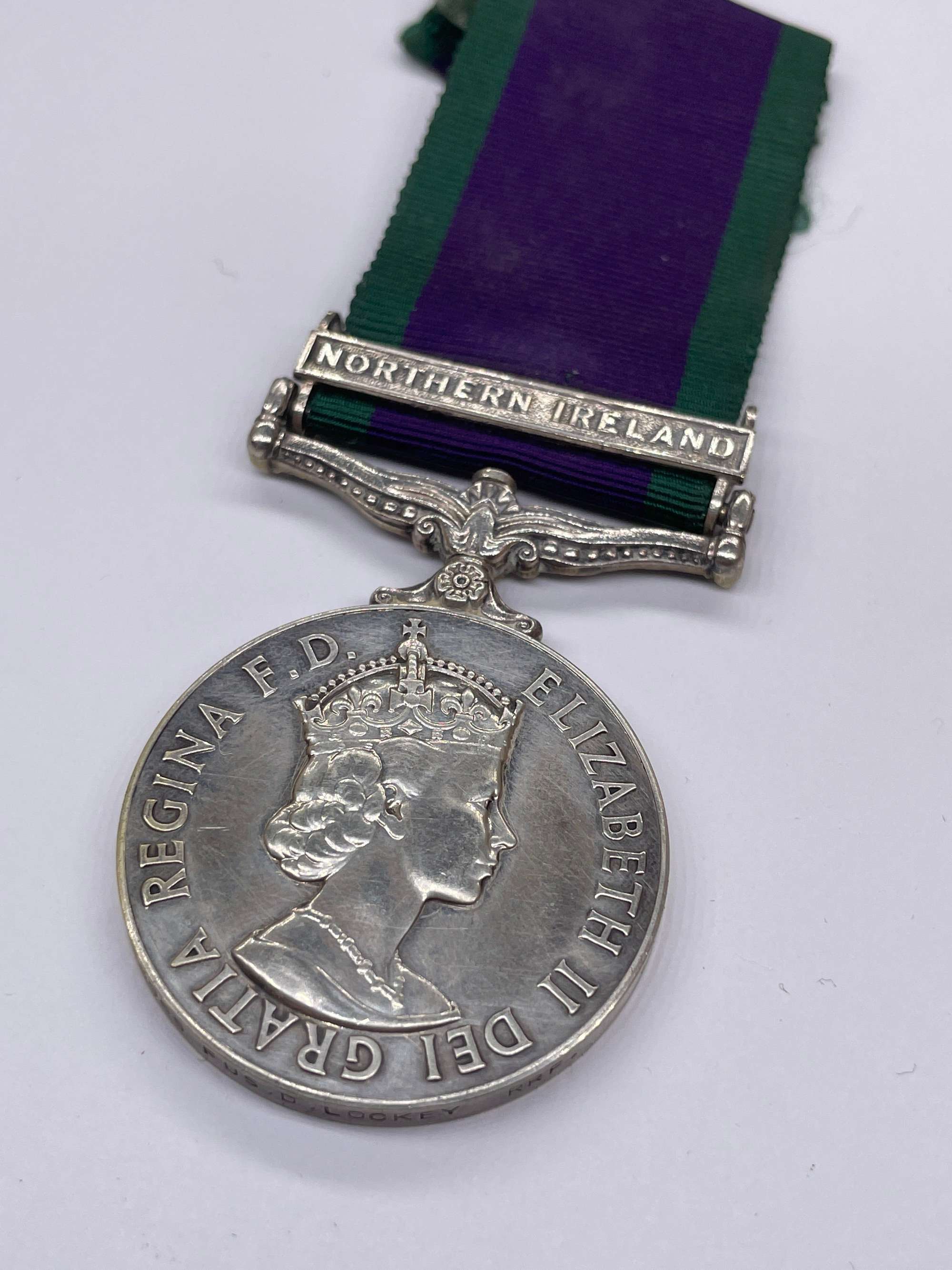 Original 1962 Pattern General Service Medal, Fus. Lockey, Northern Ireland Clasp, Royal Regiment of Fusiliers