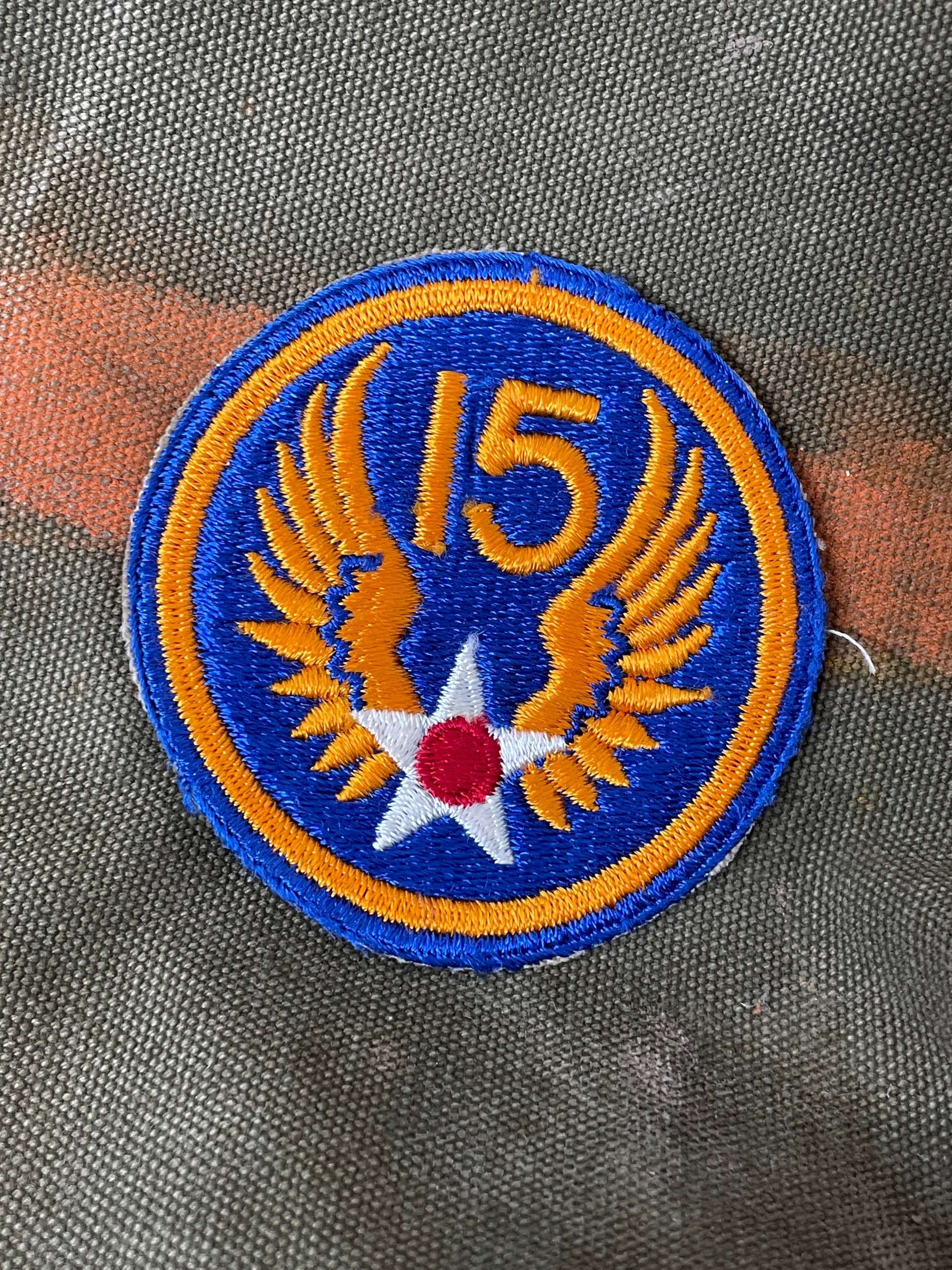 Original World War Two Era American 15th Army Air Force Patch