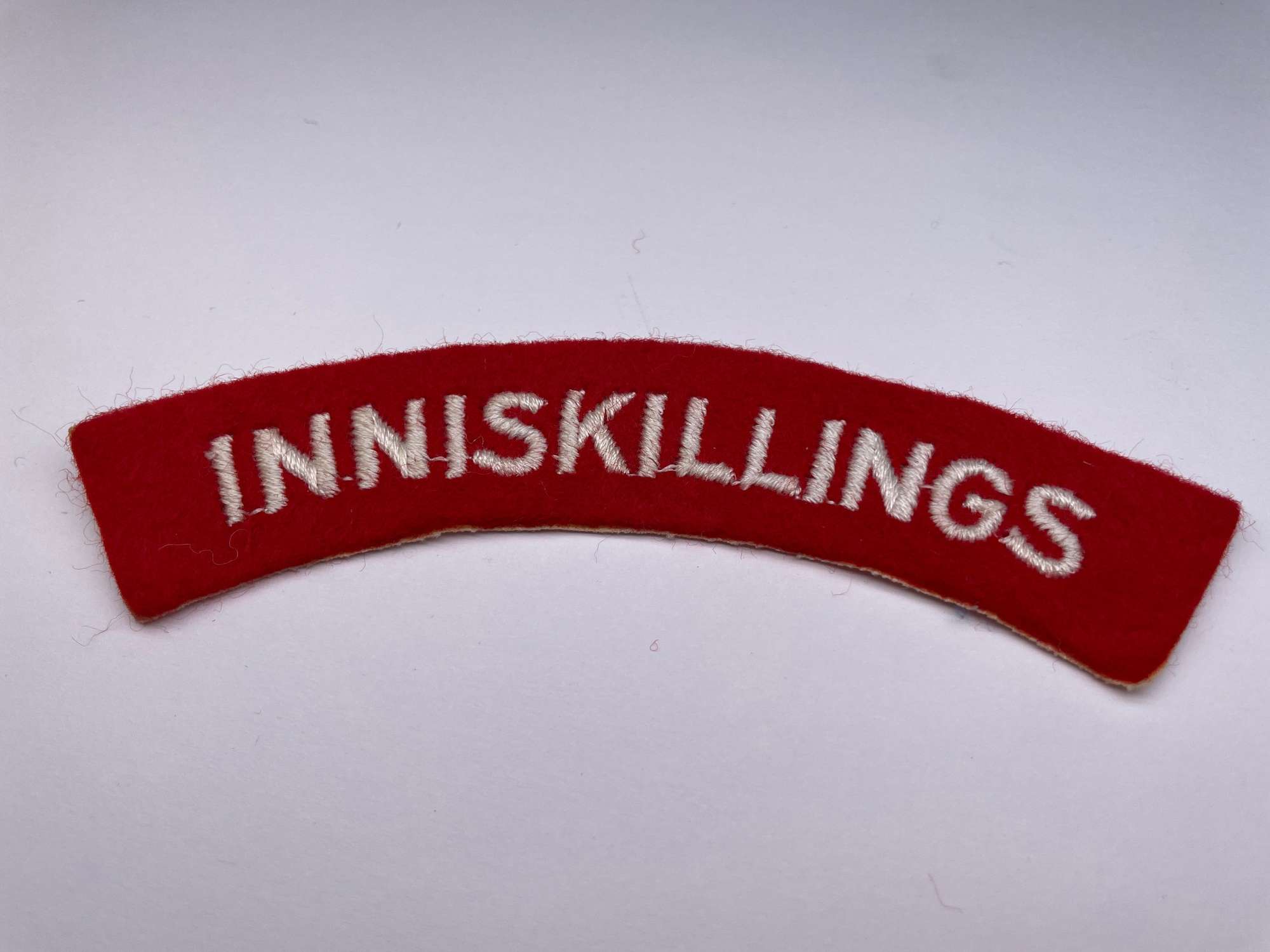 Original World War Two Era Cloth Shoulder Title 'Inniskillings'