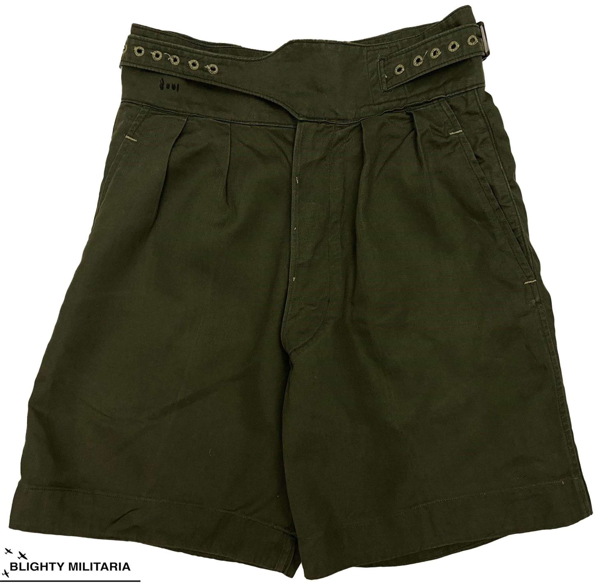 Original 1954 Dated 1950 Pattern Jungle Green Shorts - Size 5