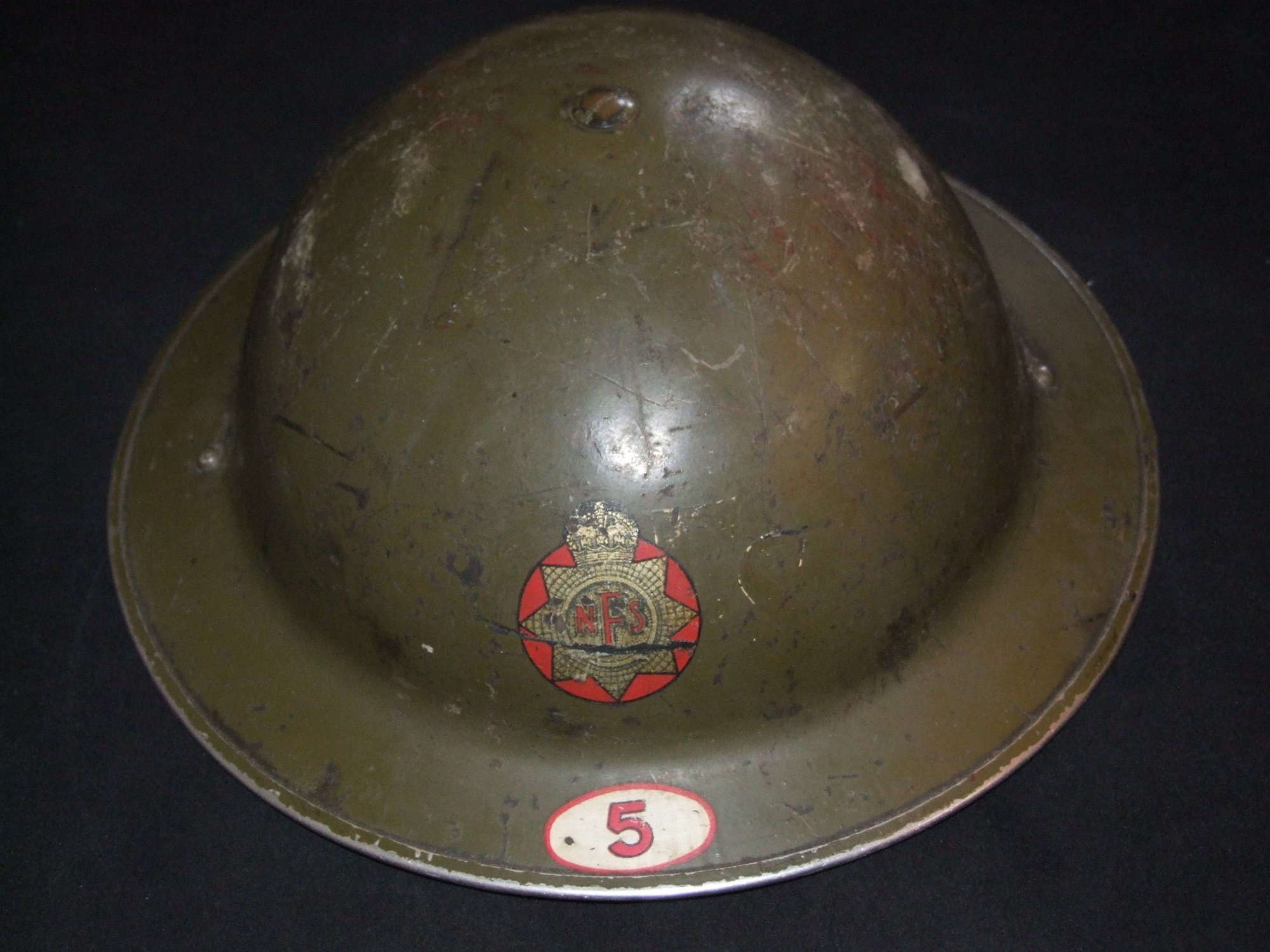 Bradford National Fire Service helmet 1938