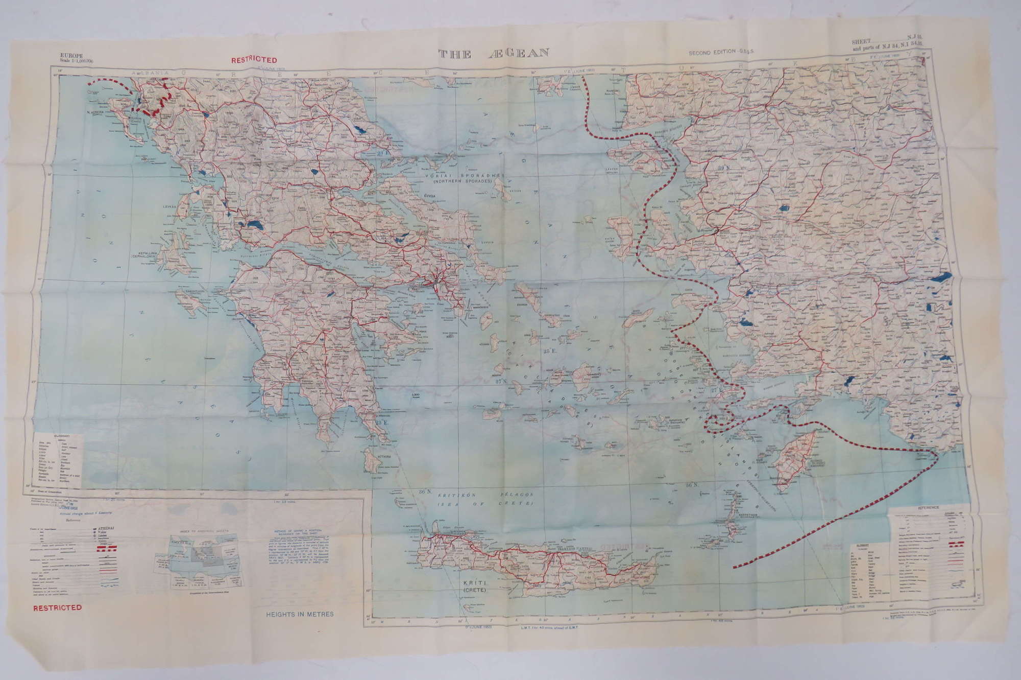 Cold War Silk Escape Map Aegean & Sofia-Istanbul