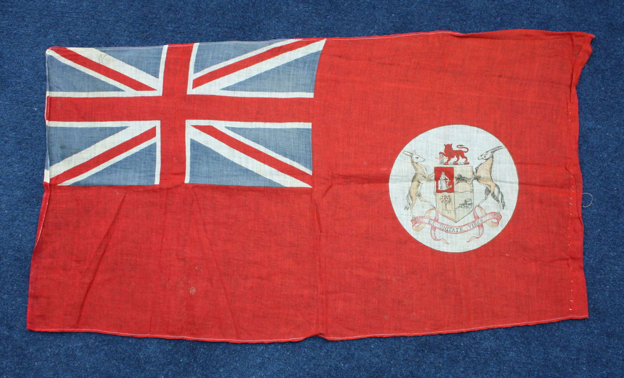 Boer War - WW1 South African Cotton Flag. Measures 30 x 15 inches