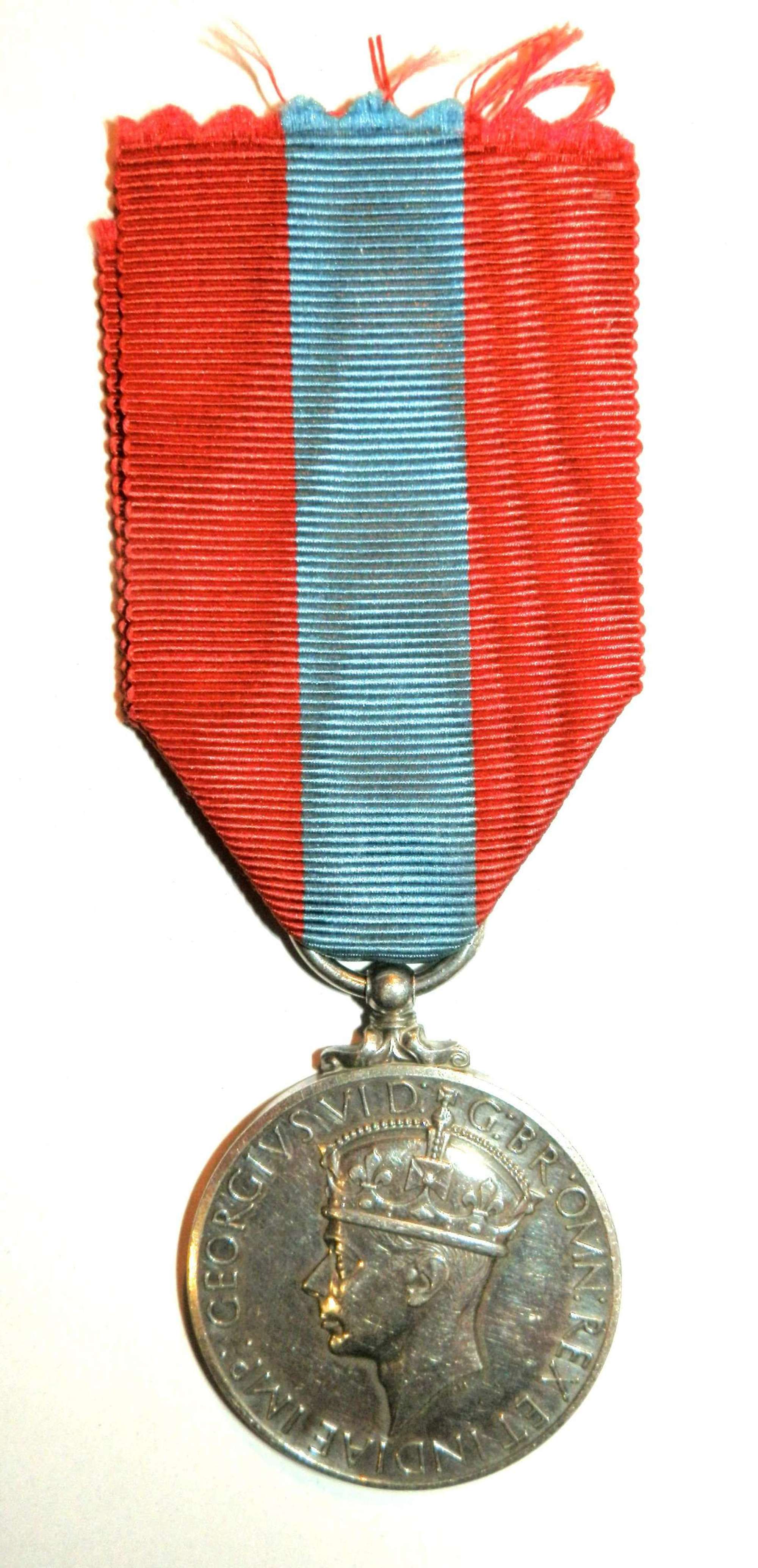 Imperial Service Medal (GeoVI) issue. John W.F.Wright.