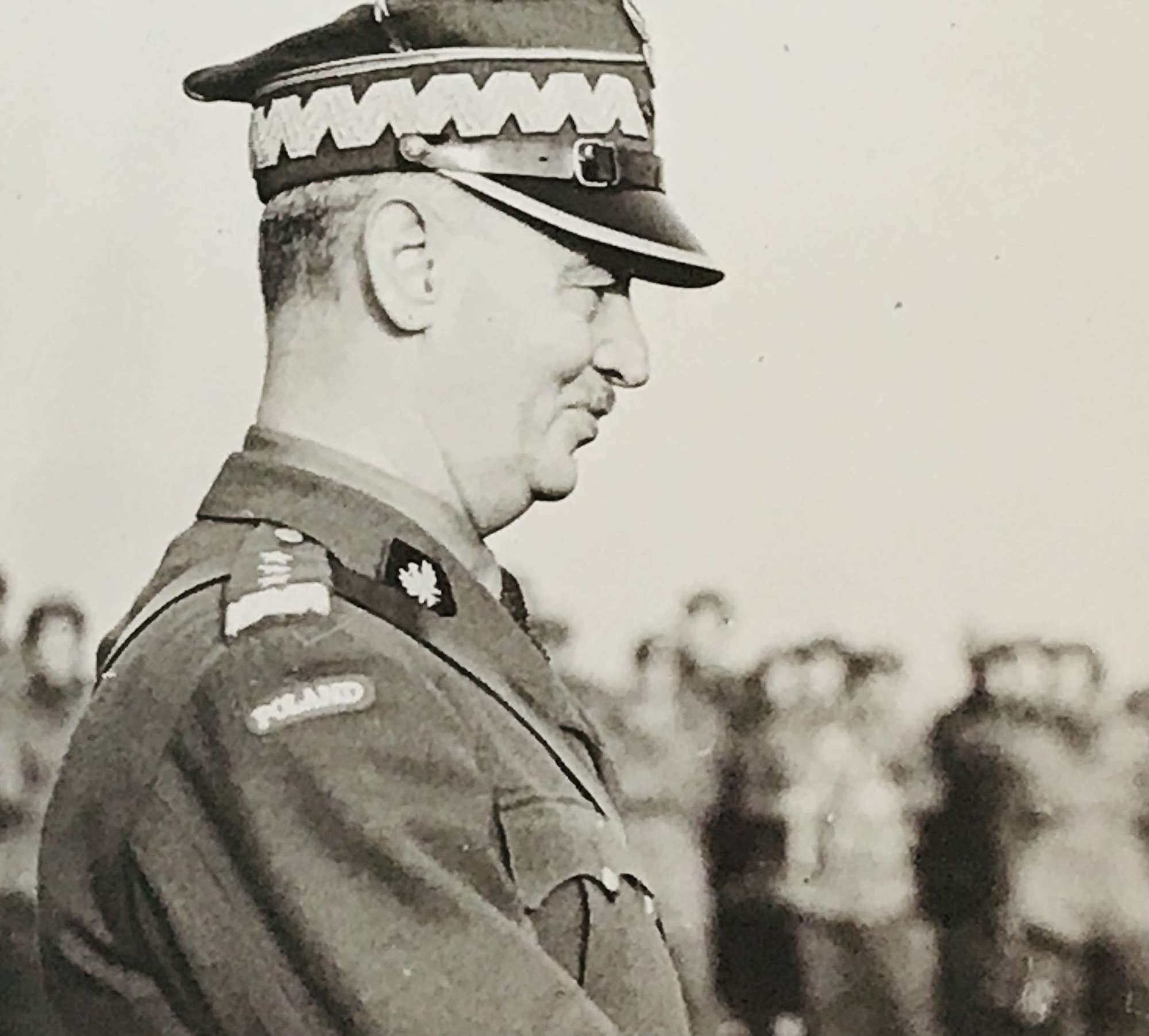 Press photo of General Sikorski Commander of Polish forces