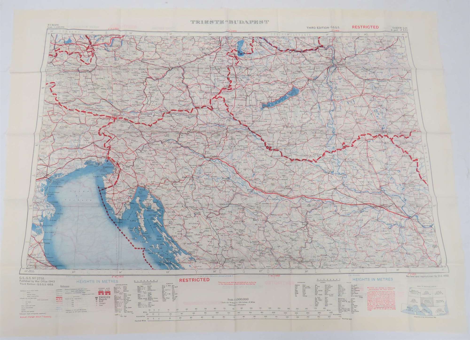 Cold War Silk Escape Map Trieste - Budapest & Vienna-Cracow