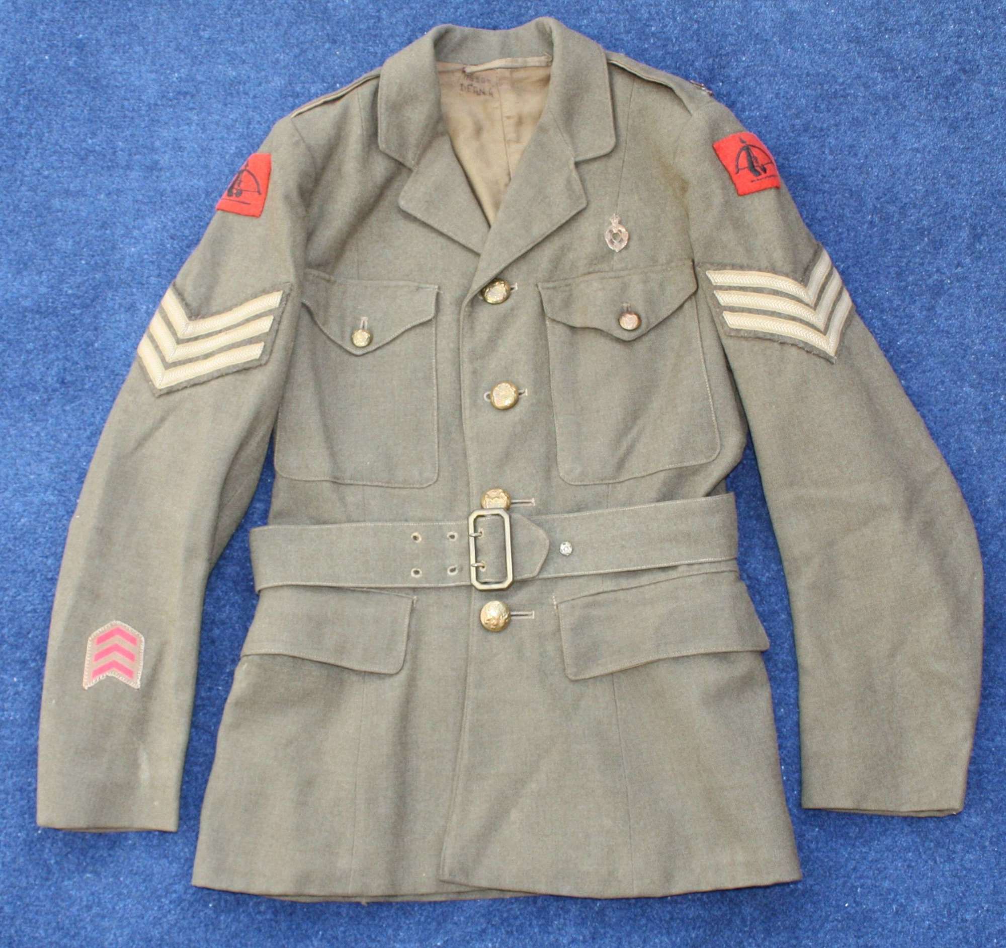 WW2 ATS WOMEN'S 'AUXILIARY TERRITORIAL SERVICE' NAMED TUNIC