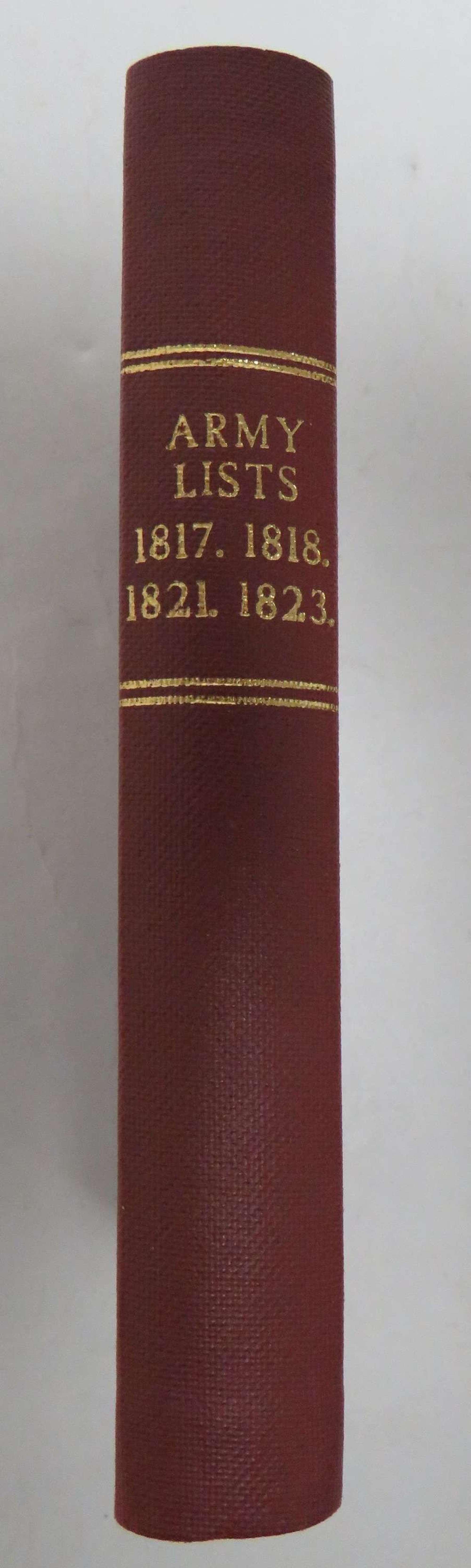 Original Early 19th Century Army List 1817/1818/1821/1823