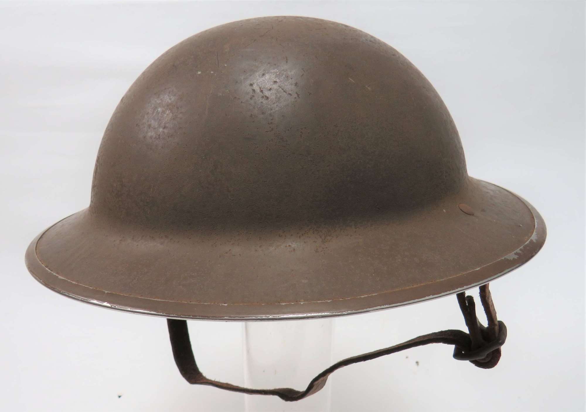 Unusual WW2 British Army Steel Brodie Mk 2 Helmet