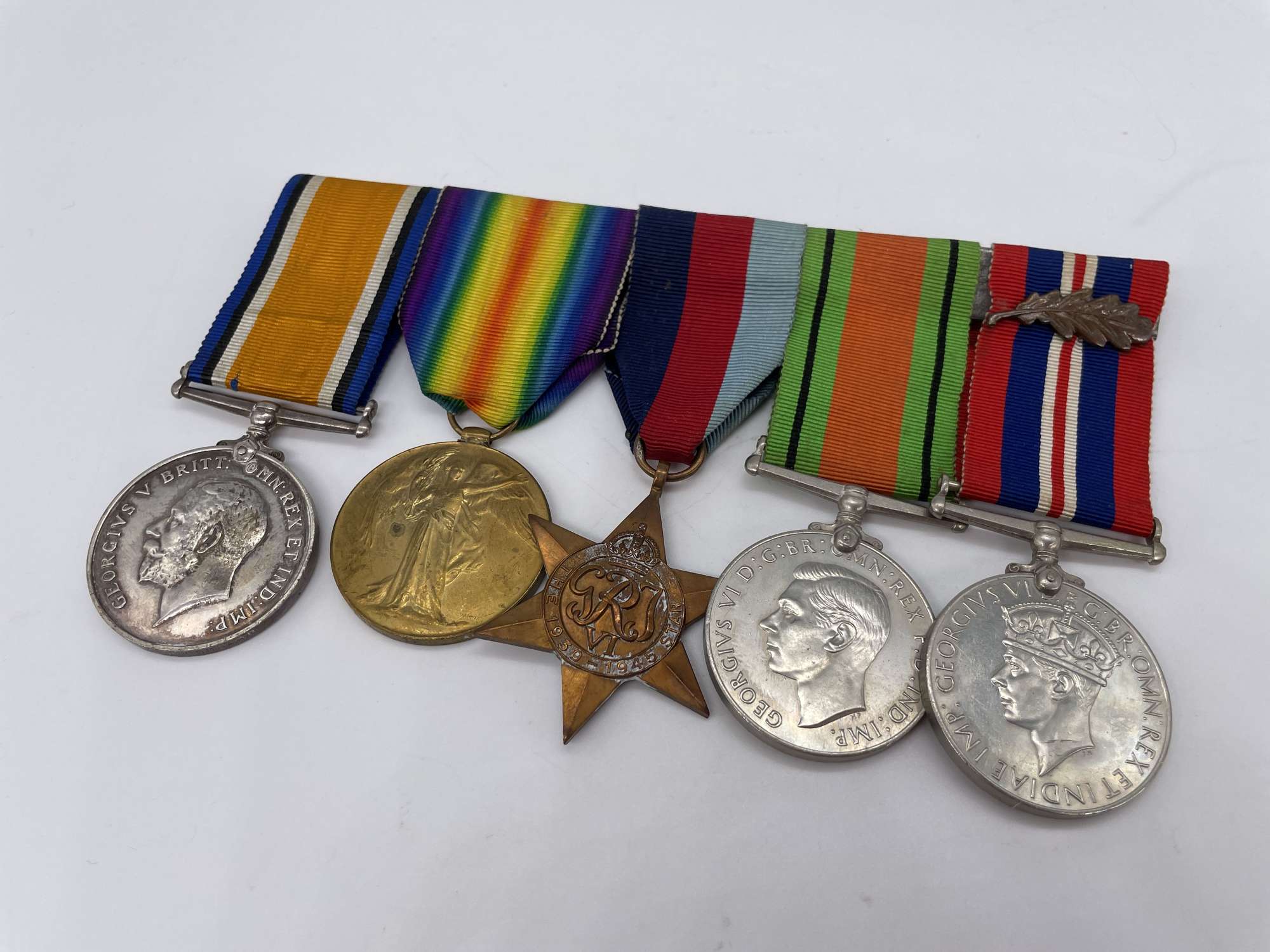 Original Two War Medal Grouping, Officer, Major Goddard, Mentioned in Despatches