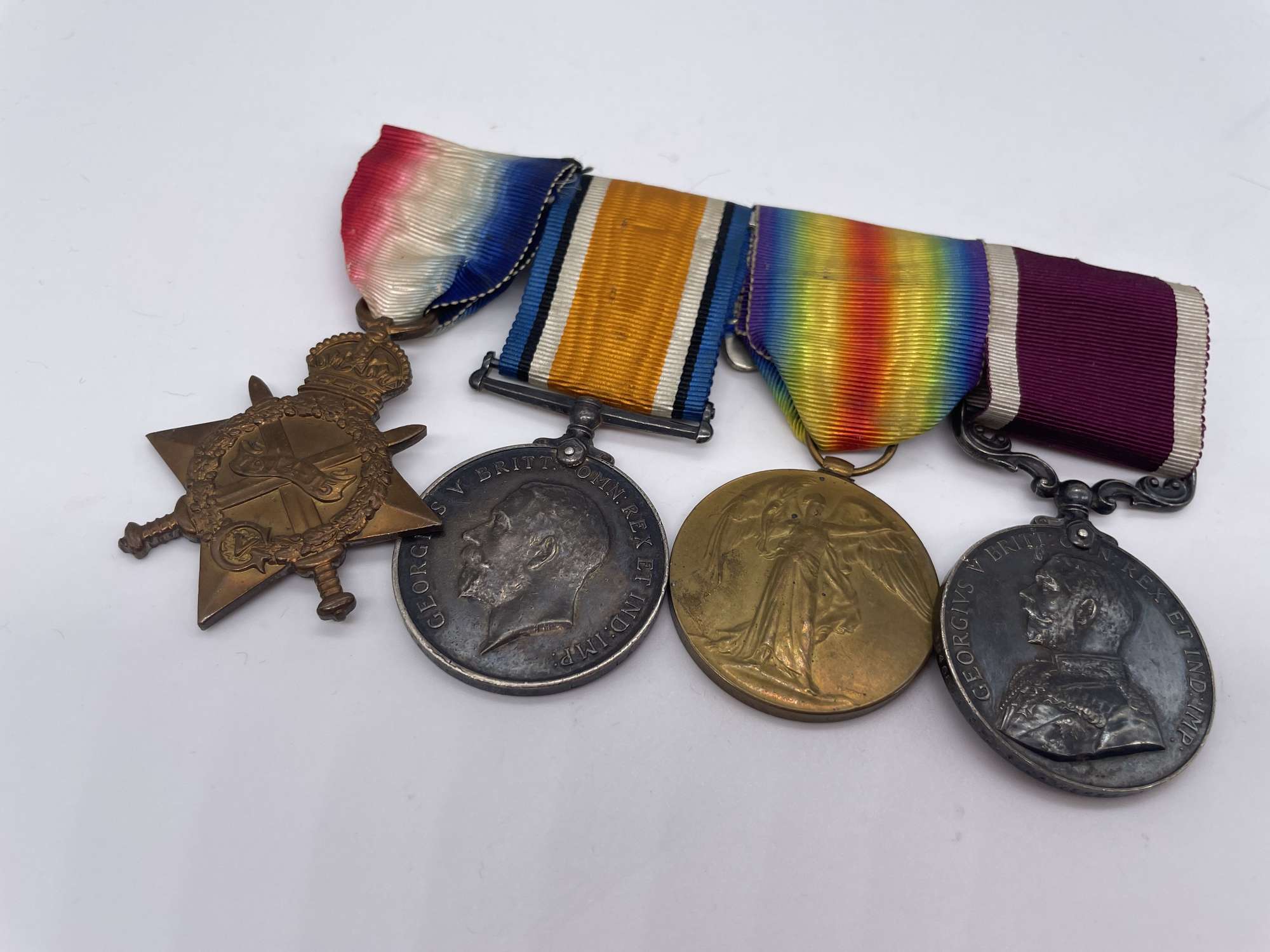 Original World War One Medal Trio and LSGC, Pte Danvers, Loyal North Lancs