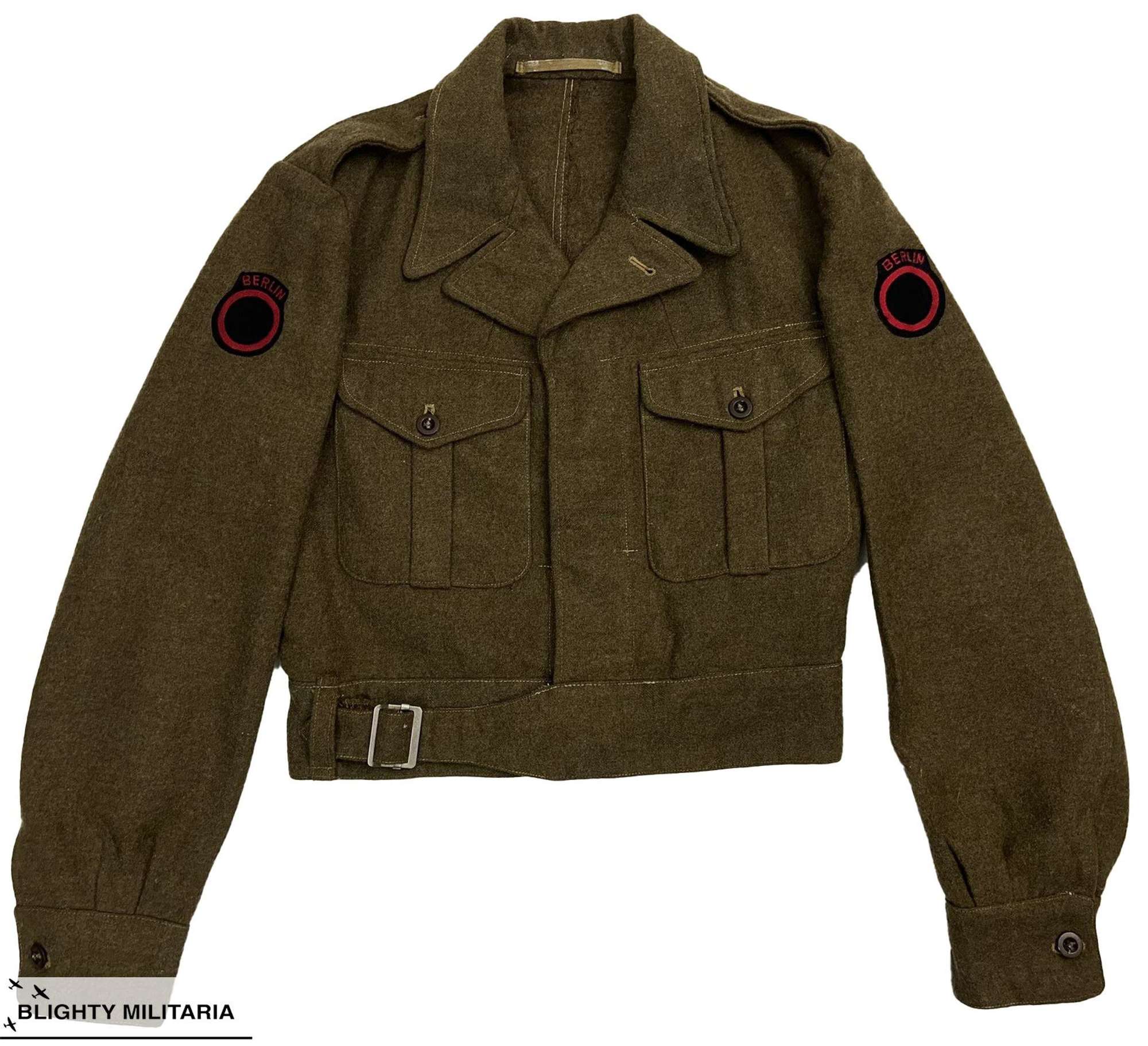 Original 1948 Dated British Army Battledress Blouse - Size 12