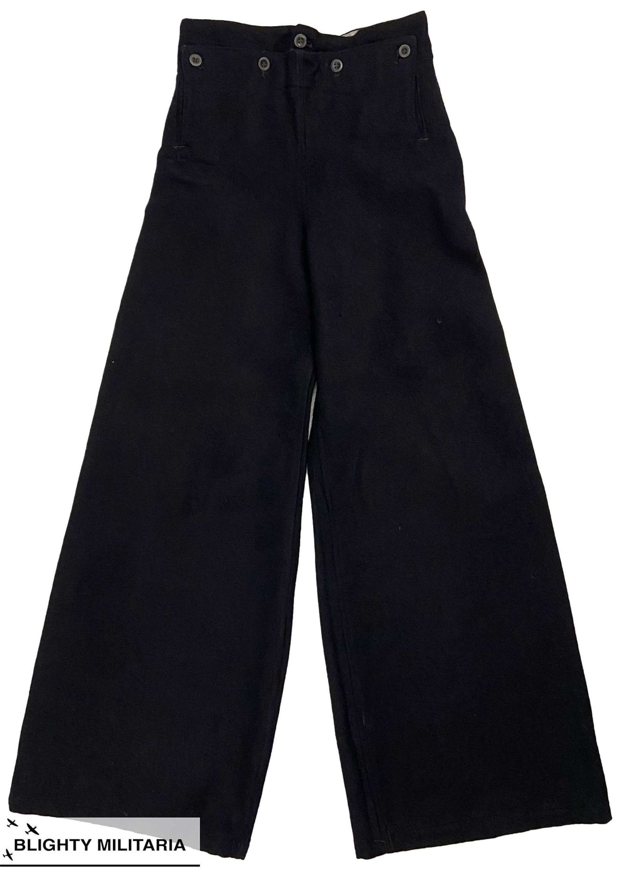 Original WW2 Period Royal Navy Able Seaman's Bell Bottom Trousers